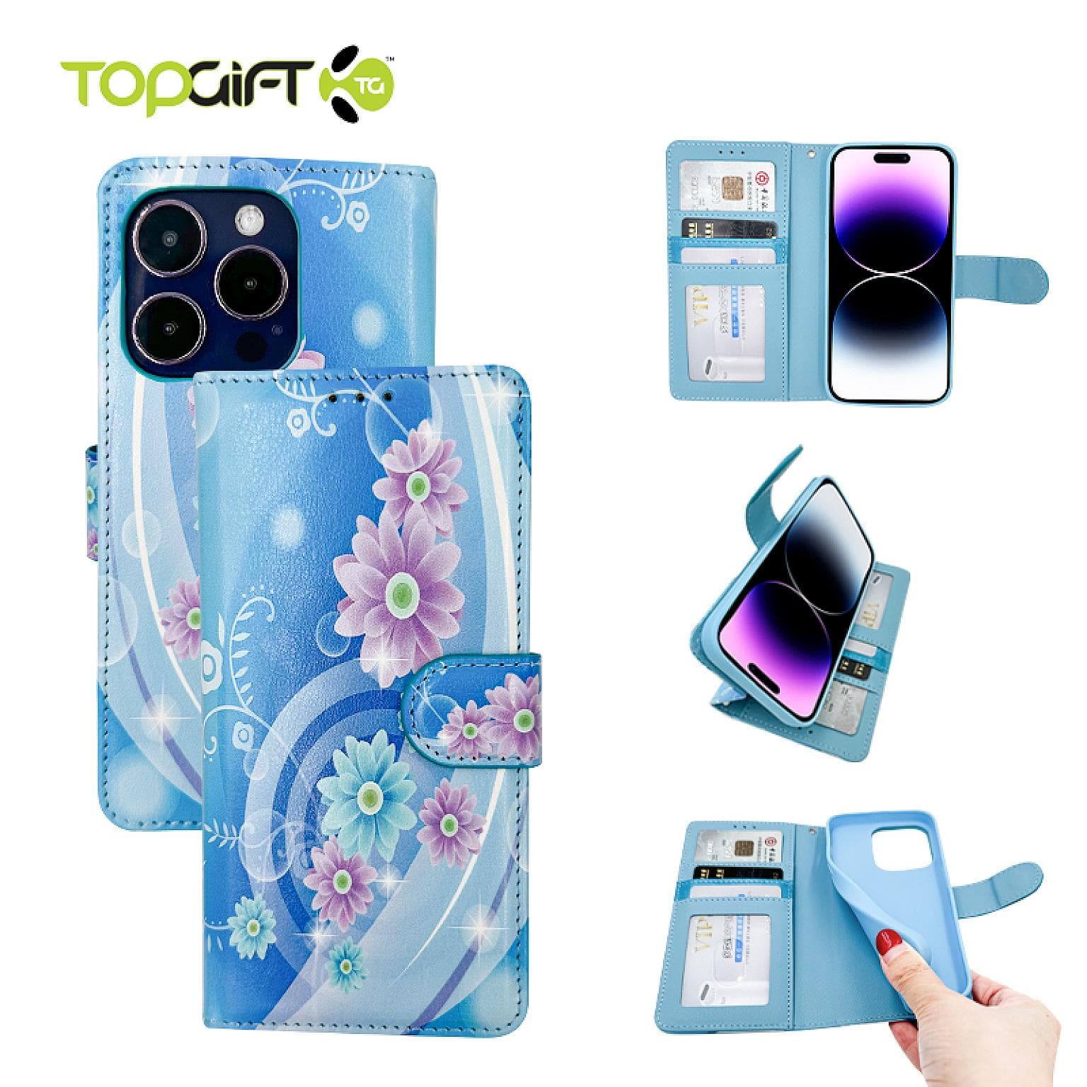 Galaxy A54 Wallet Printed Design Case
