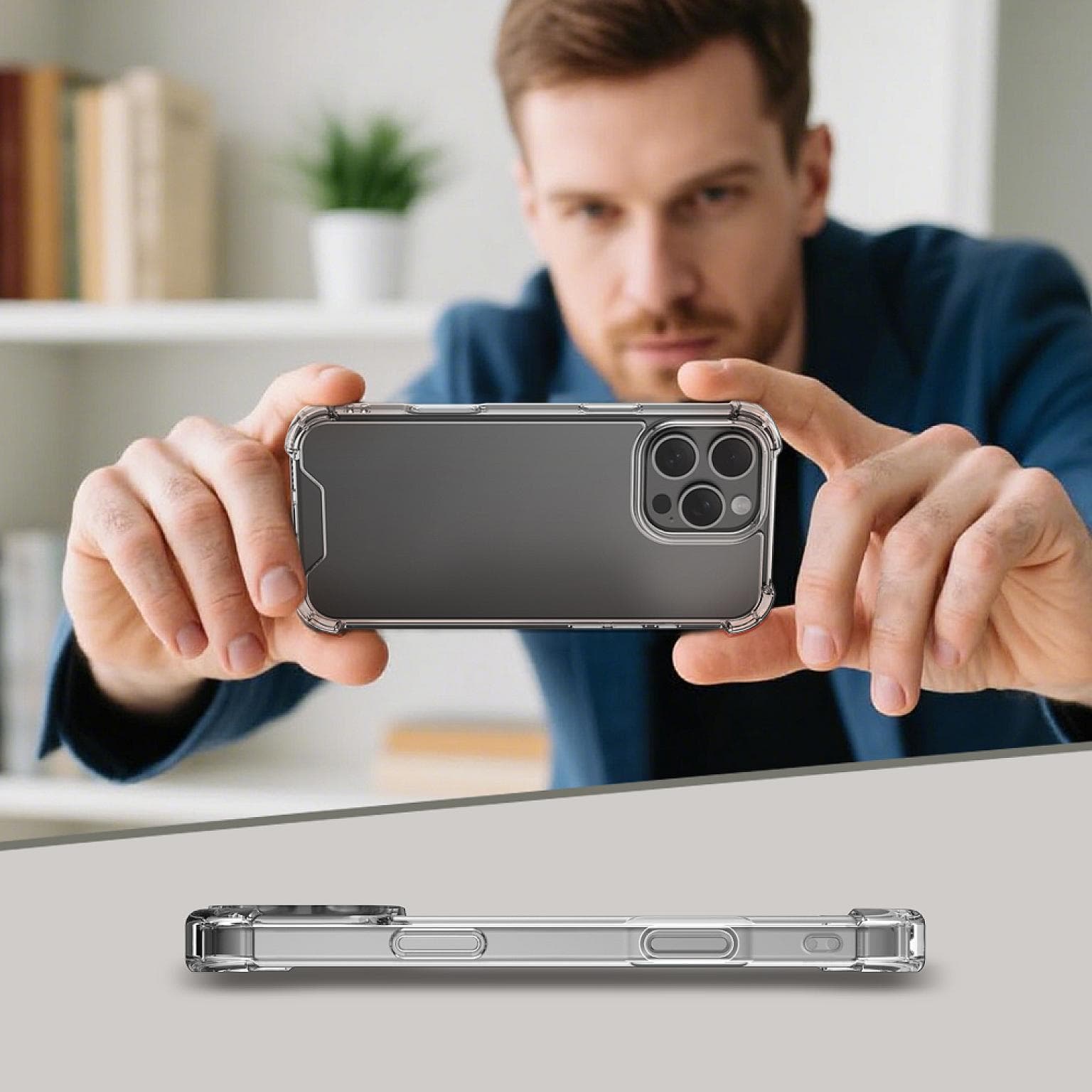 iPhone 16 Pro Clear Anti shock Armour CC01 Case