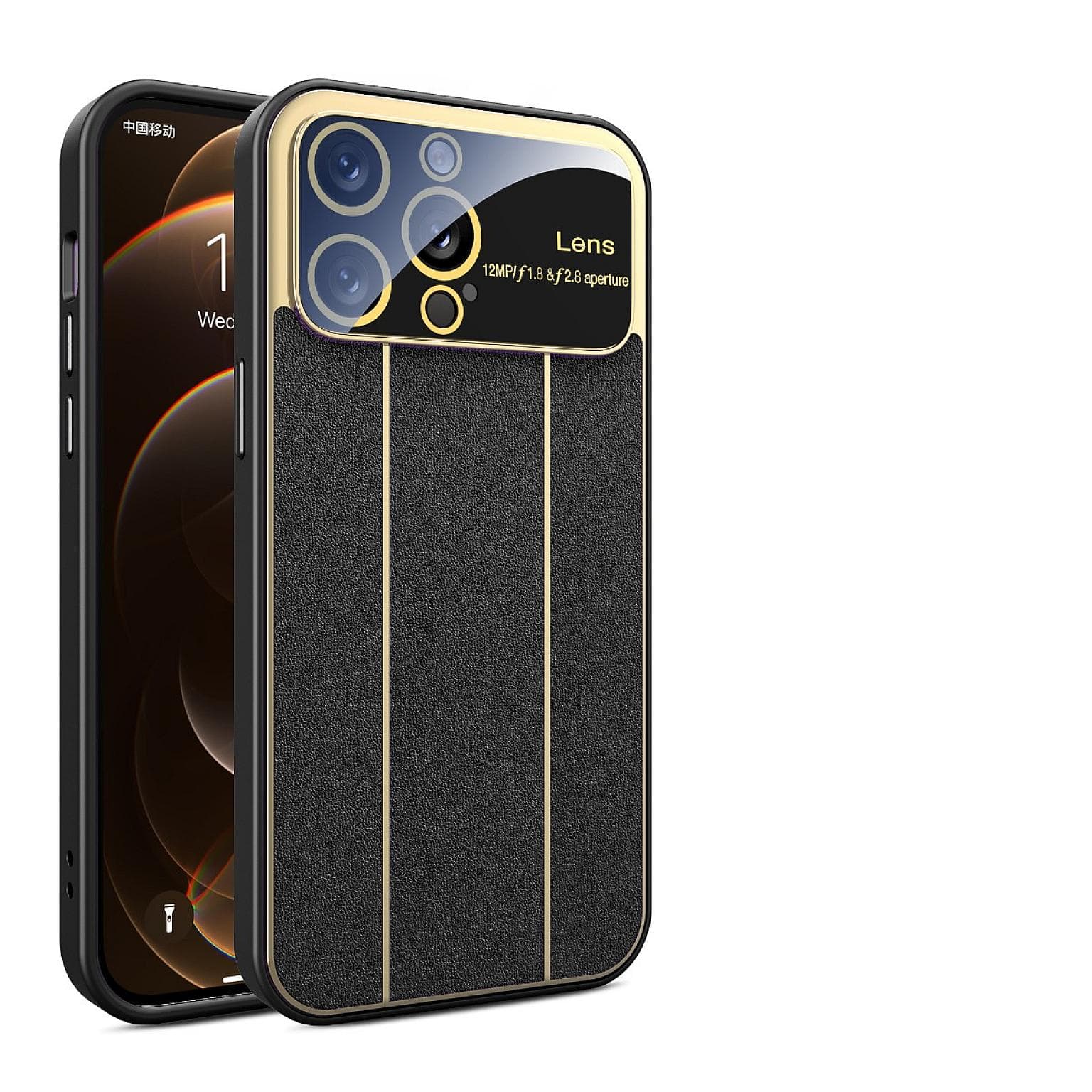 iPhone 14 Built-in Lens Protector TPU Case