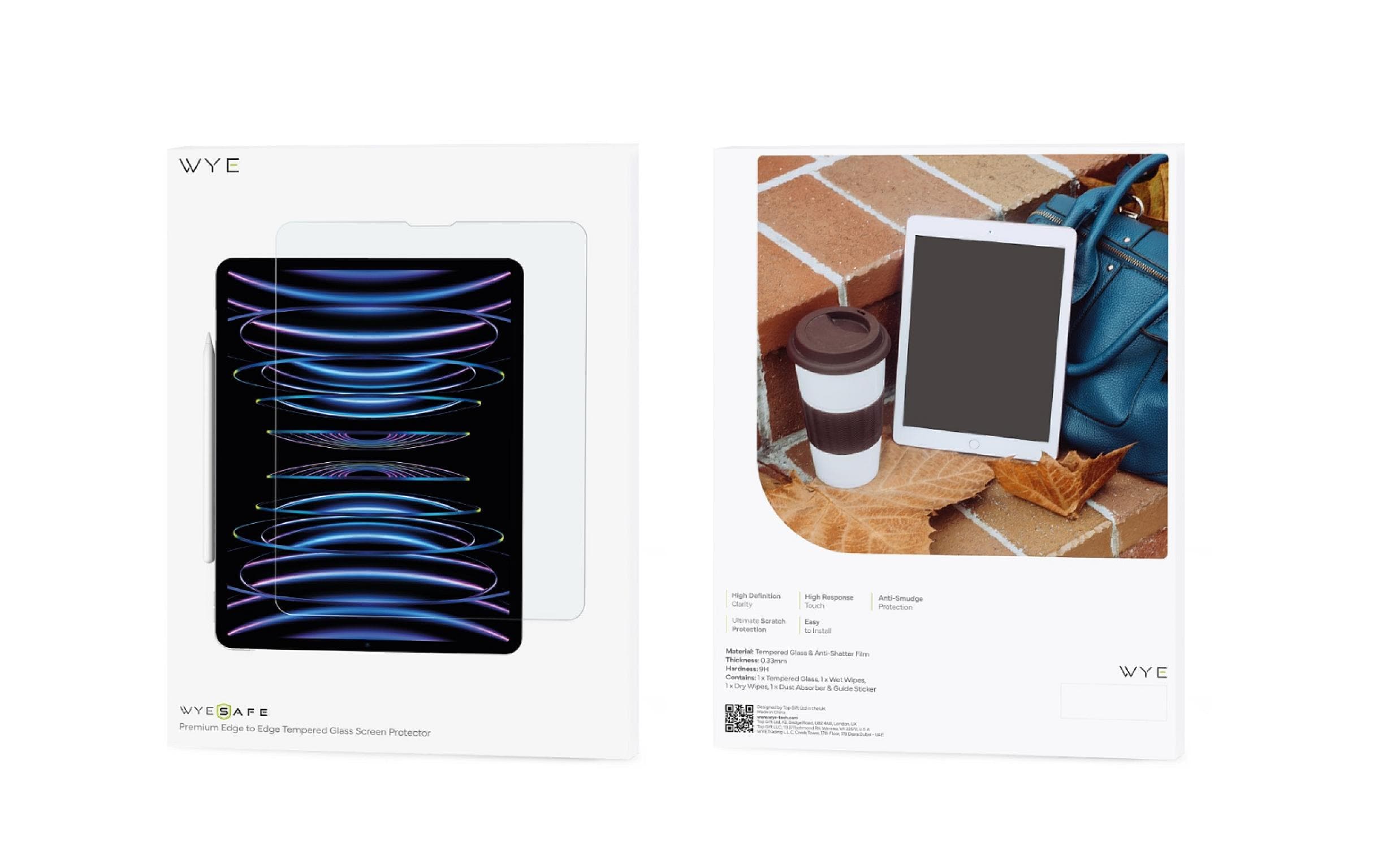 WYESAFE iPad 10.2"-10.5" Tempered Glass