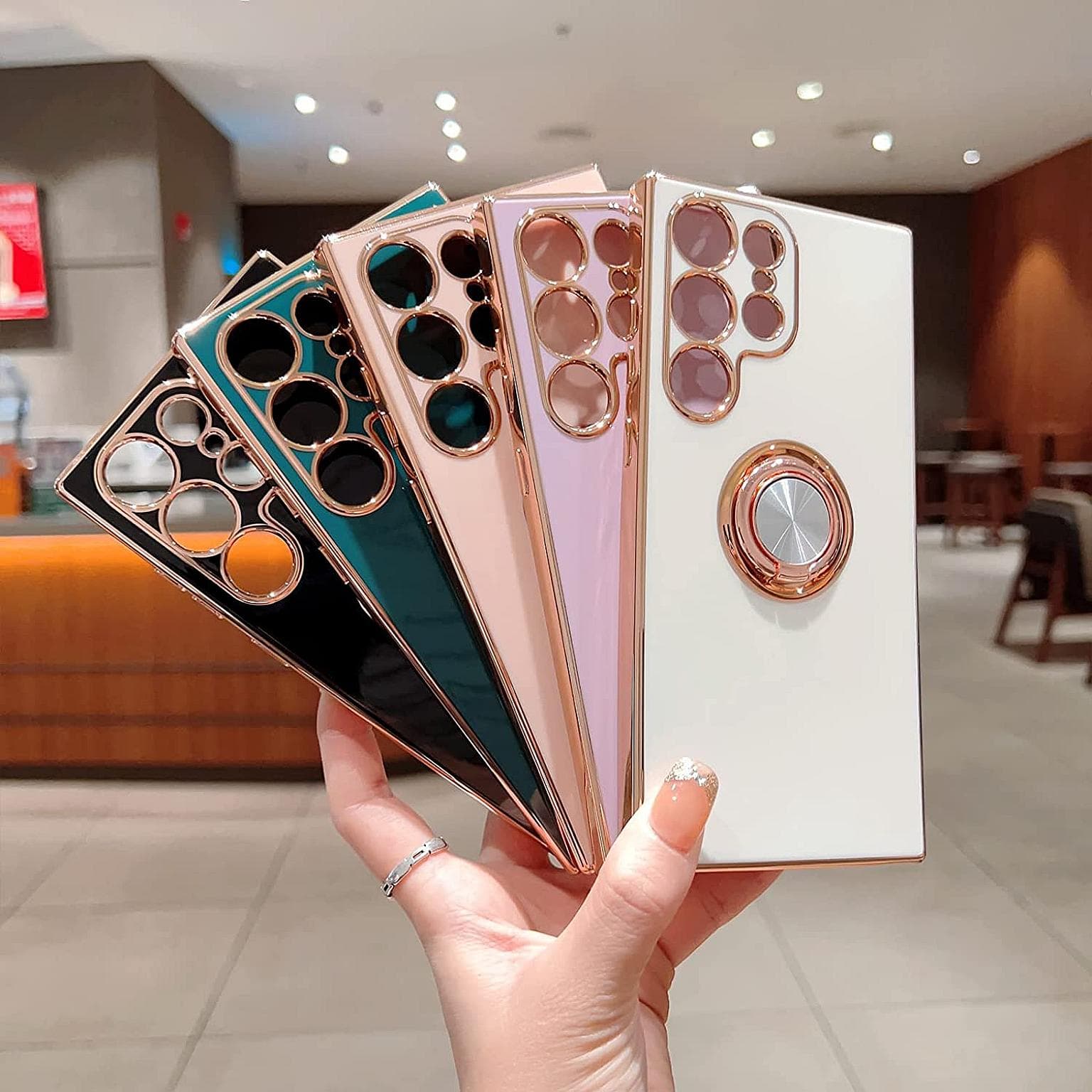 Galaxy S23 Plus TPU Plating Ring Case