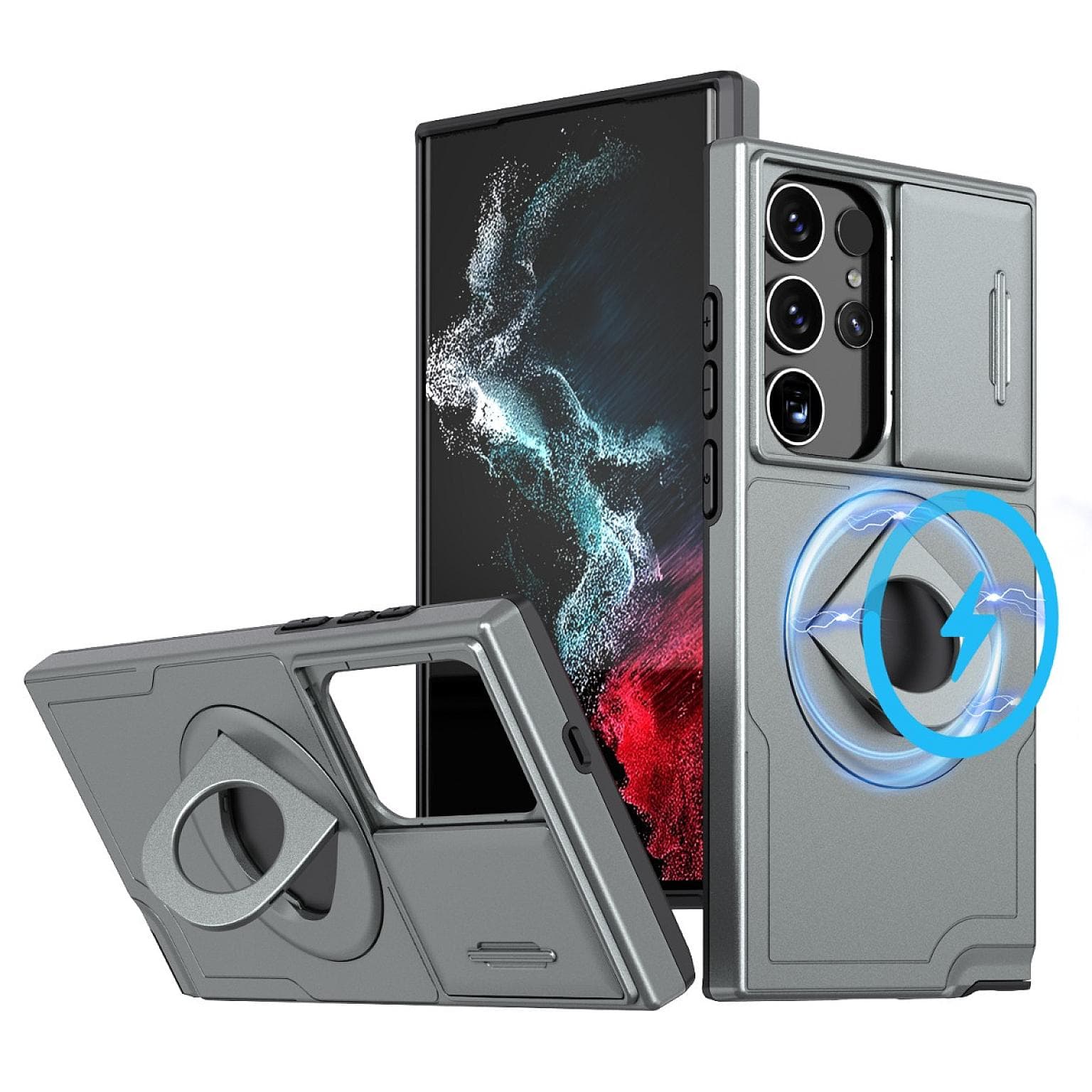 Galaxy S23 FE Armour CamShield Magsafe Ring Holder Case