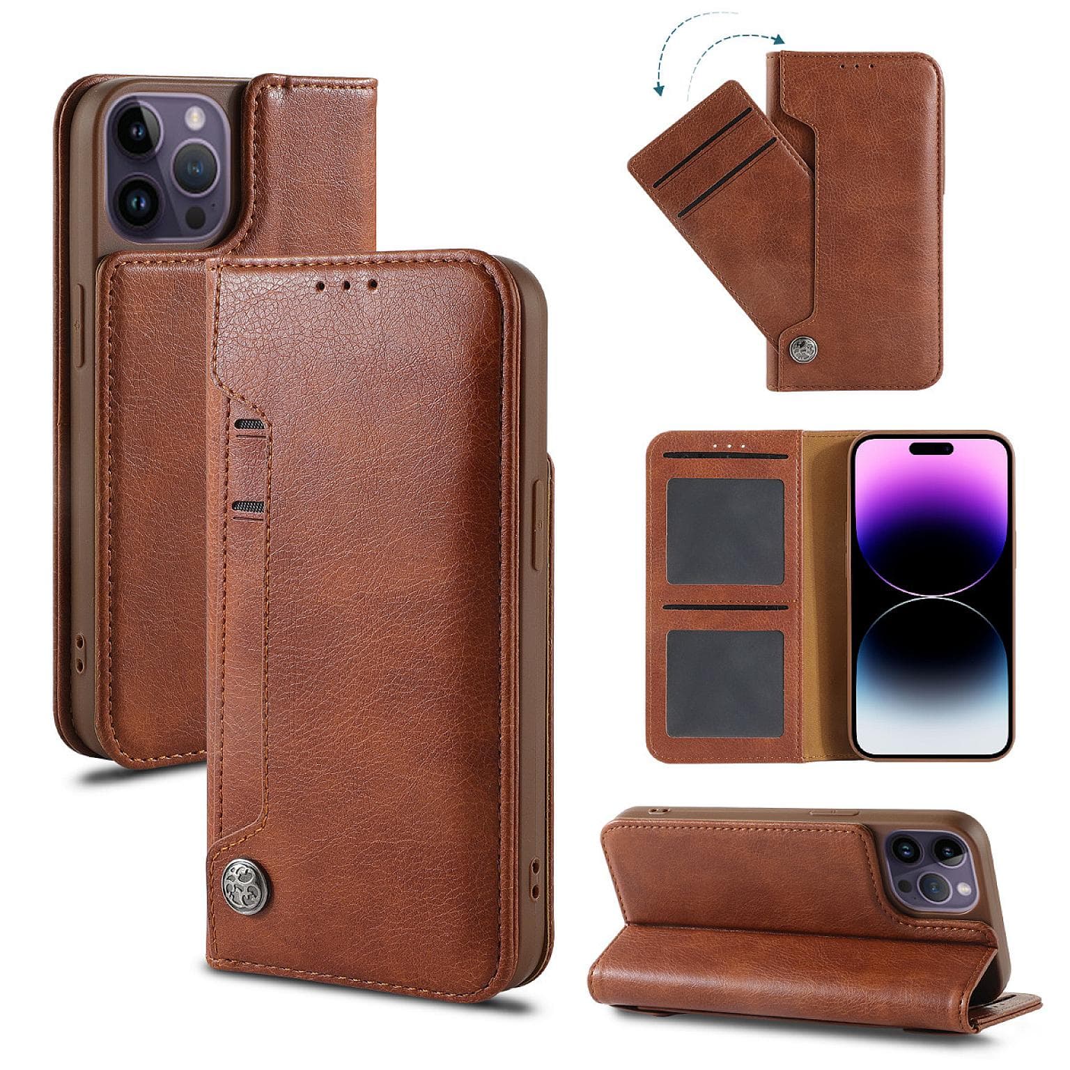 Galaxy S23 Ultra Wallet Slide Pocket Case