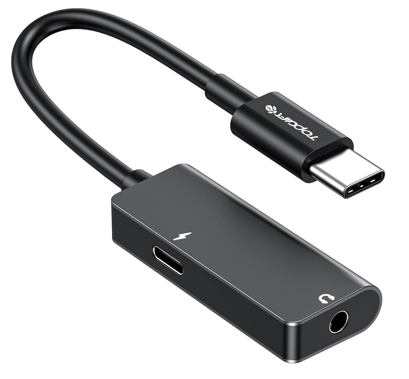 WYEFLOW USB-C to 3.5mm & USB-C Female Port Adapter