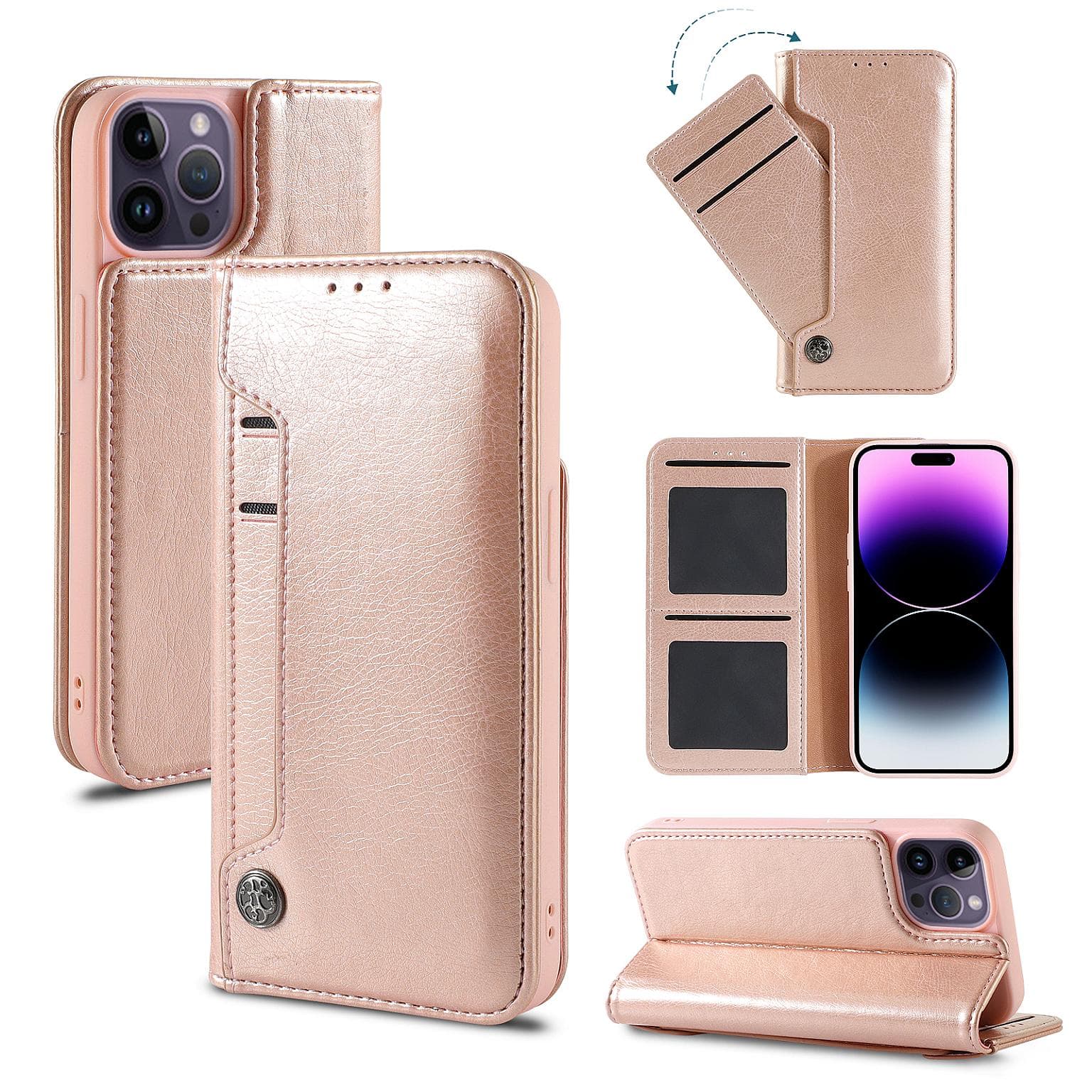 iPhone 11 Pro Max  Wallet Slide Pocket Case