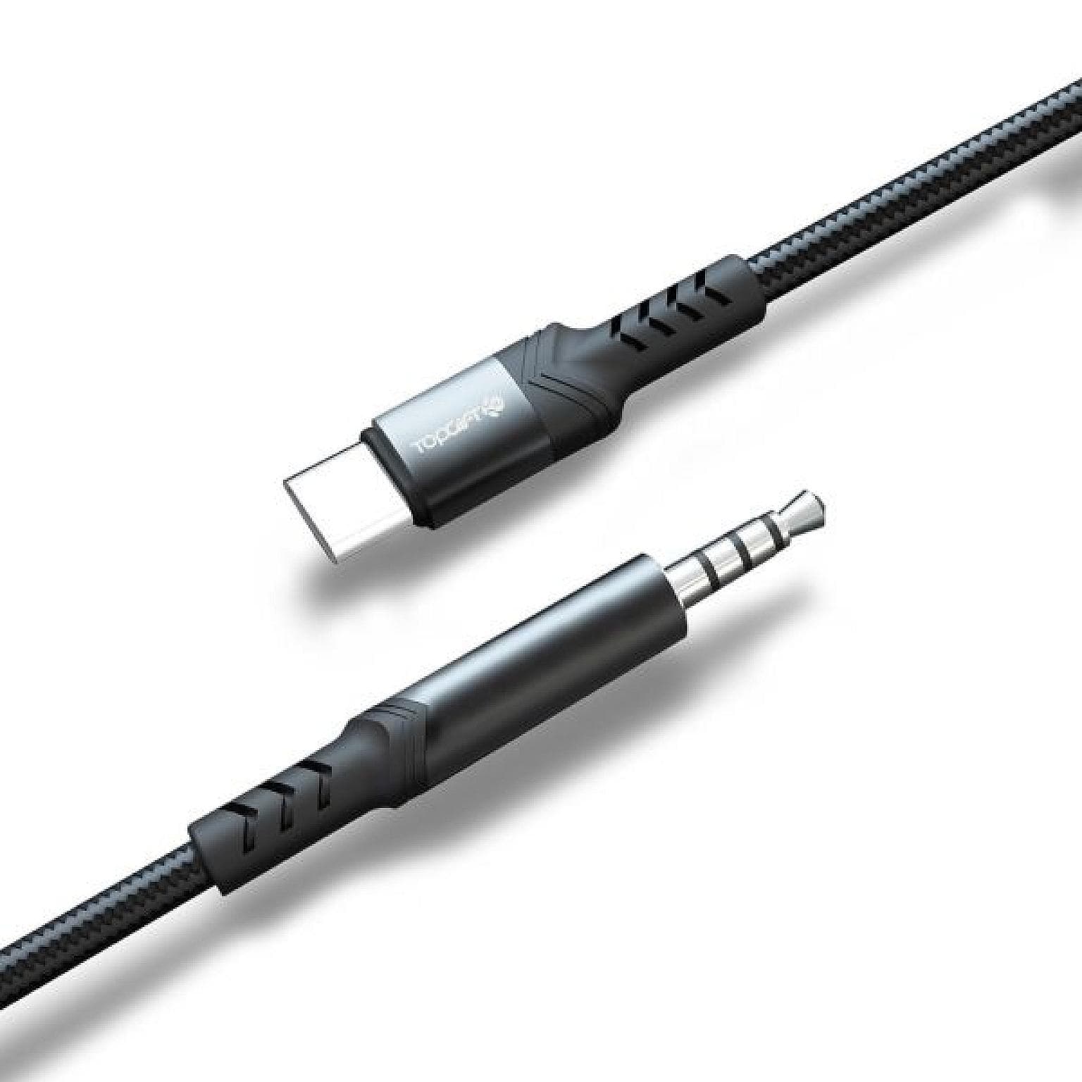 WYEFLOW USB-C Silicone Nylon Audio Cable