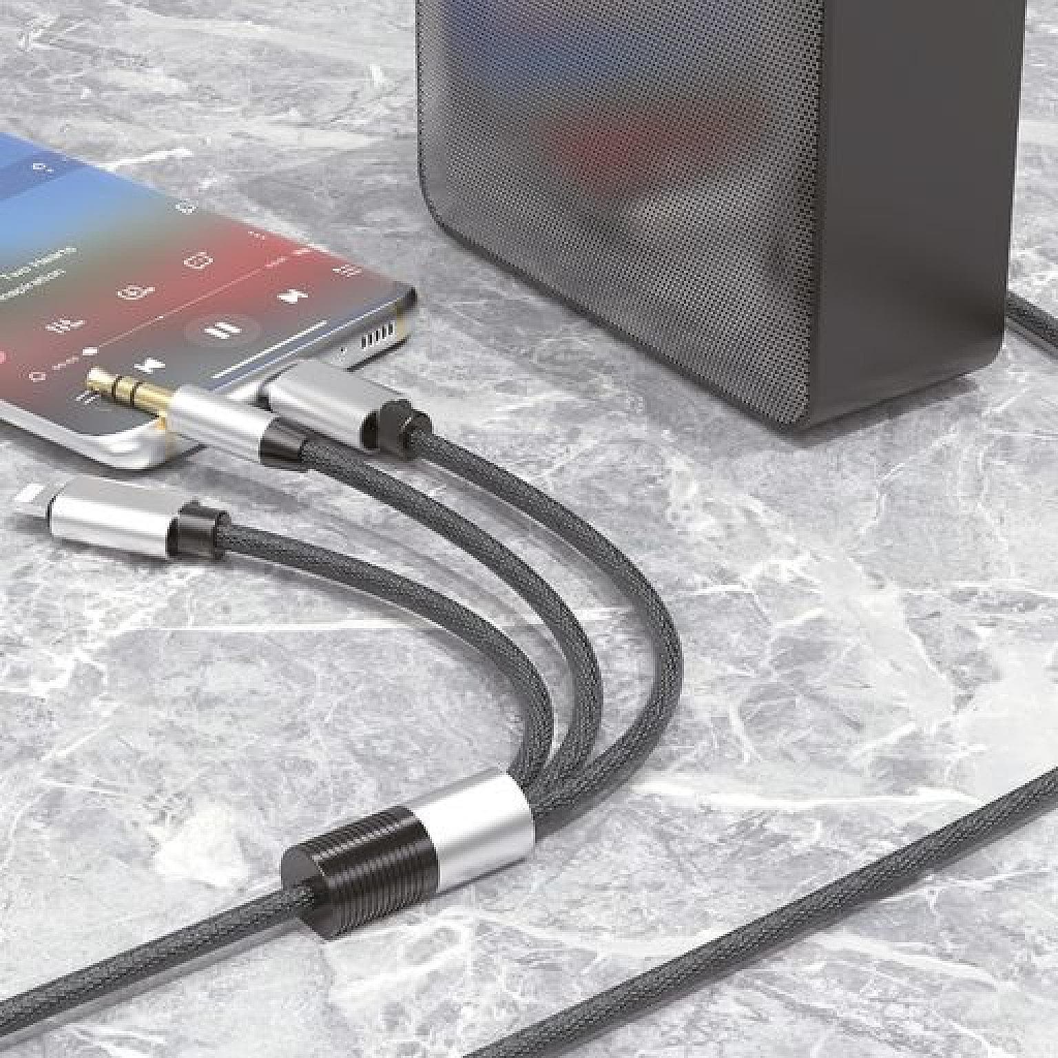 WYEFLOW 3-in-1 Aux Cable