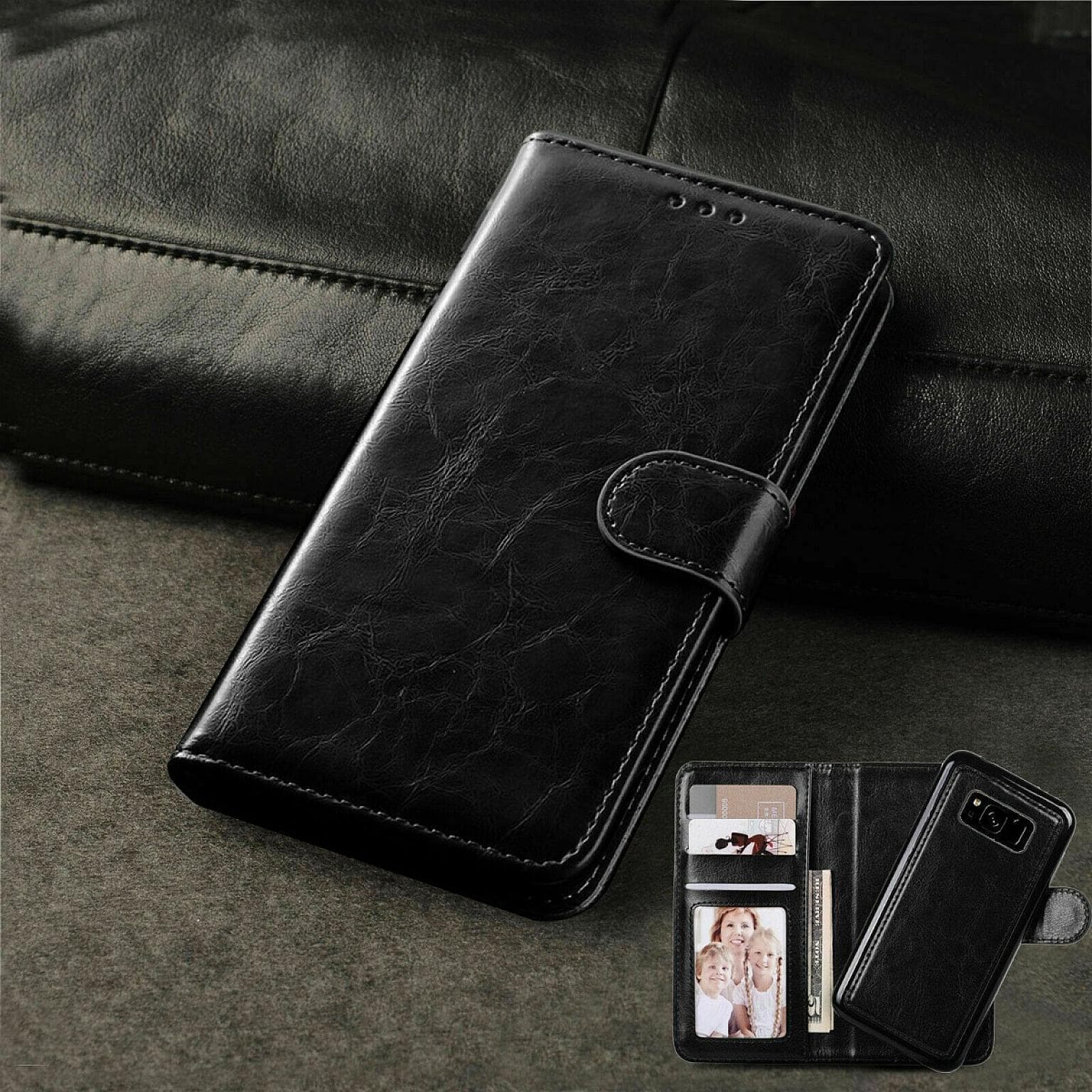 iPhone 12 Pro Max Wallet 2in1 Plain Case