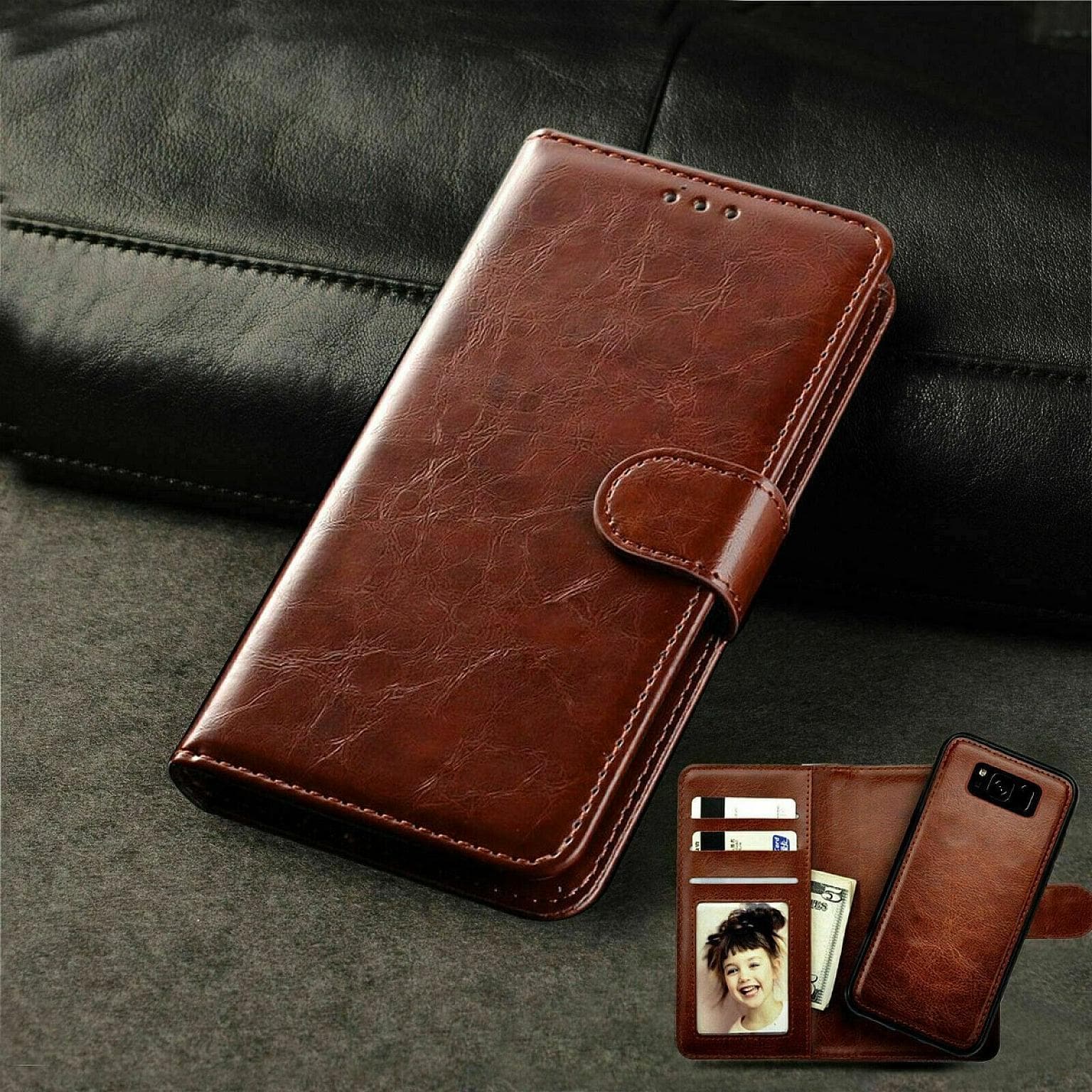 iPhone 12 Pro Max Wallet 2in1 Plain Case