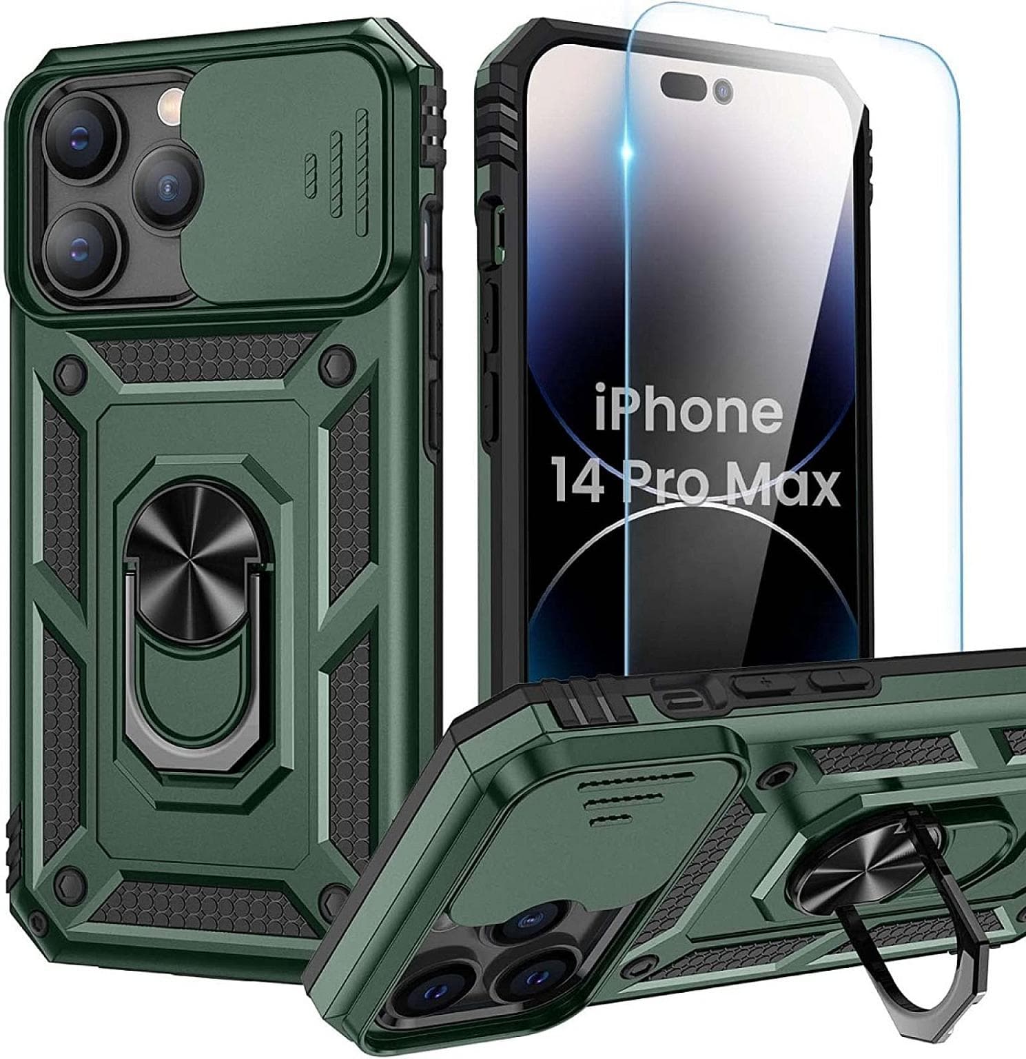 iPhone 14 Pro Tech Ring Case with Camera Protector