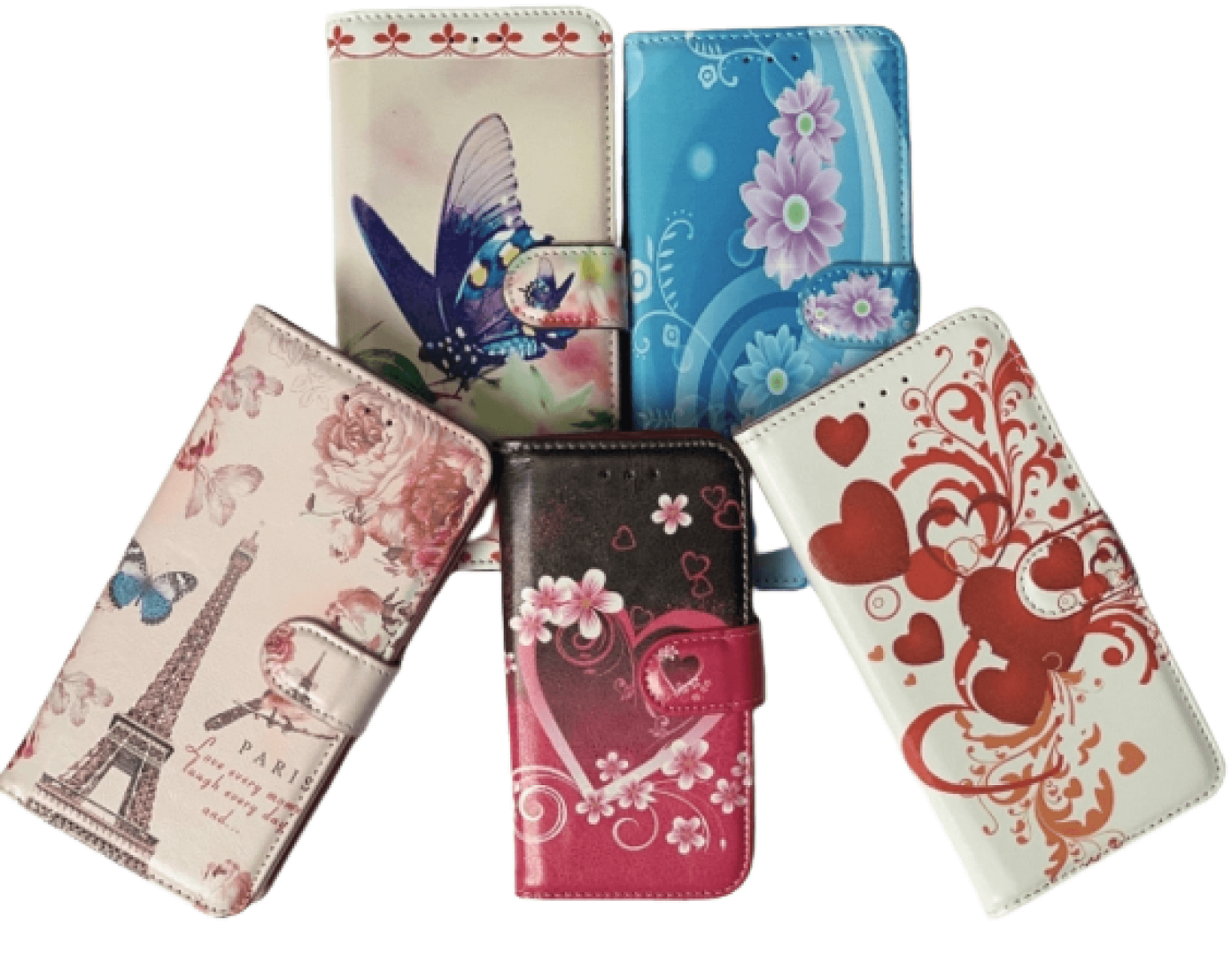 iPhone 12 Pro Max Wallet Printed Design Case-