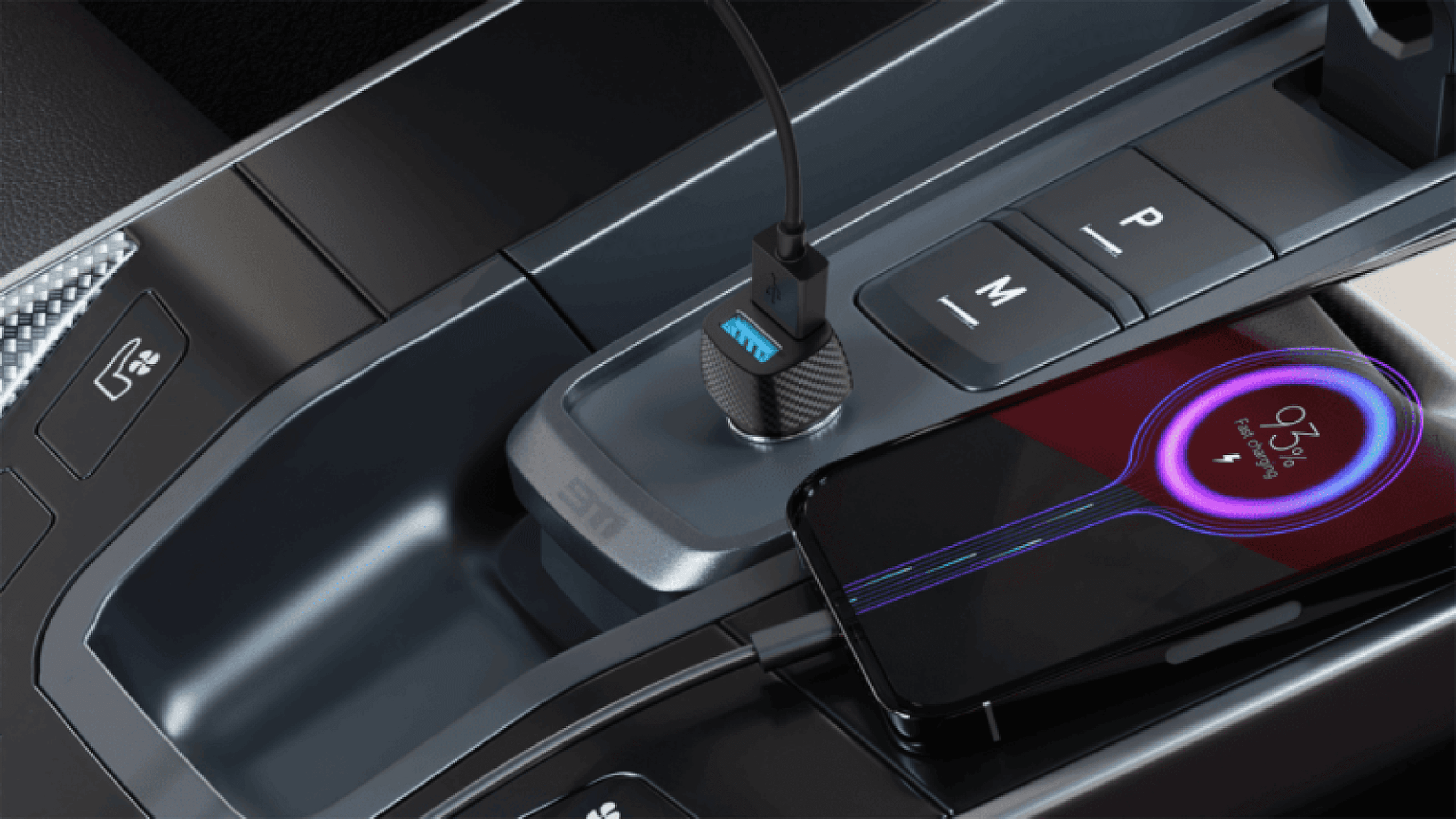 12W In-Car Charger Dual USB-A Port