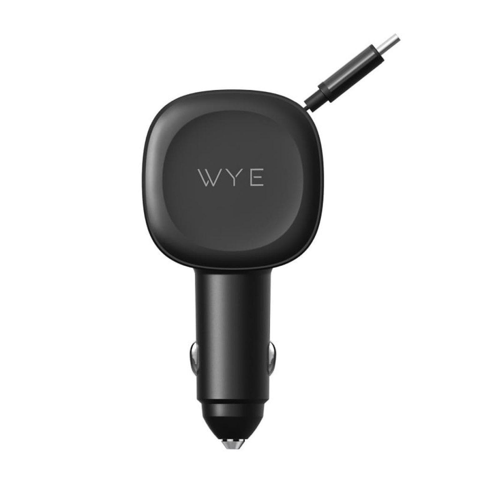 3-IN-1 Fast Charging In-Car Charger with Built-in Retractable Cable & USB A, USB C ports