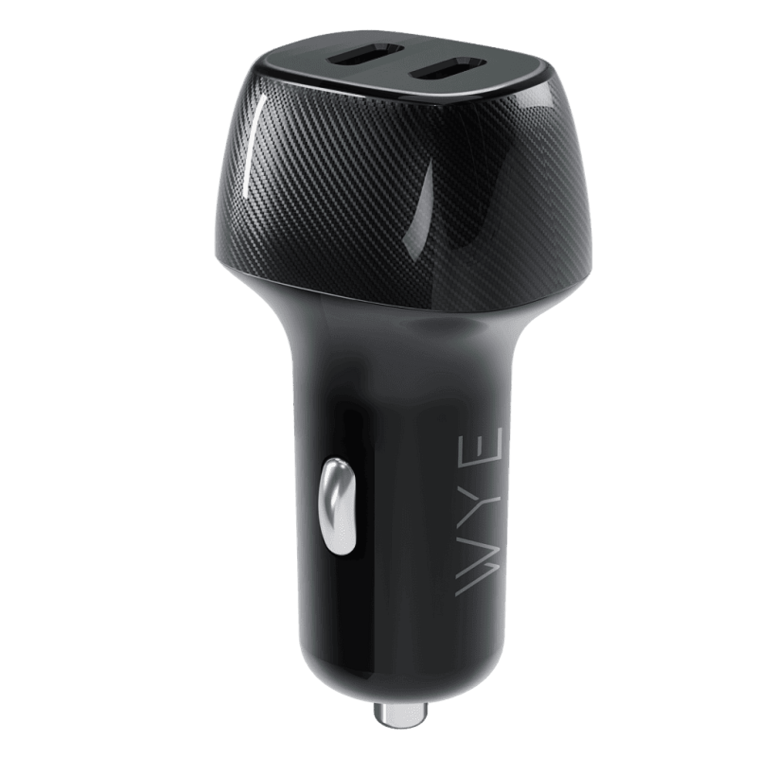 60W In-Car Charger with Dual USB-C Ports