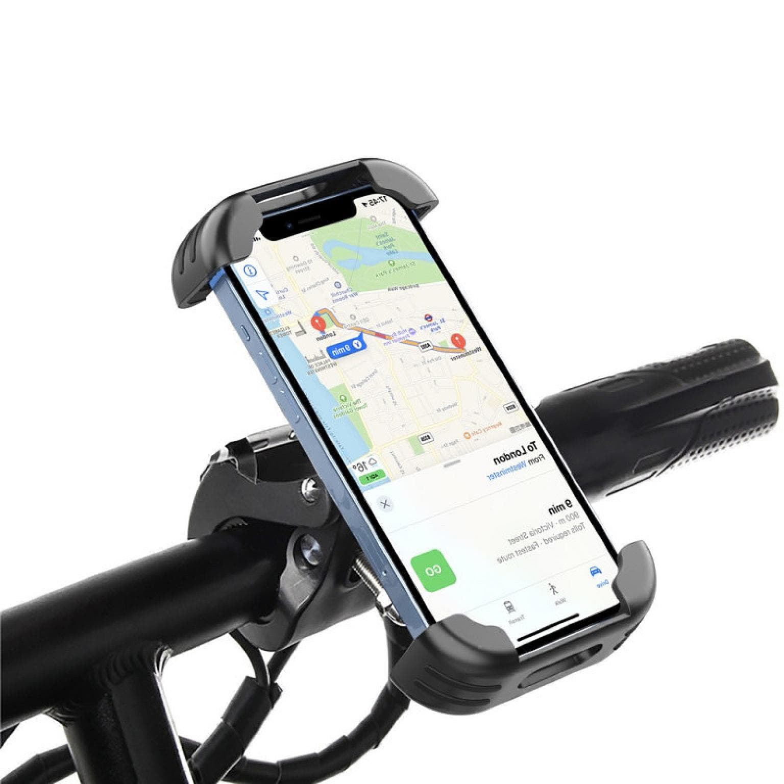 Bike Handle Auto Clip Phone Holder