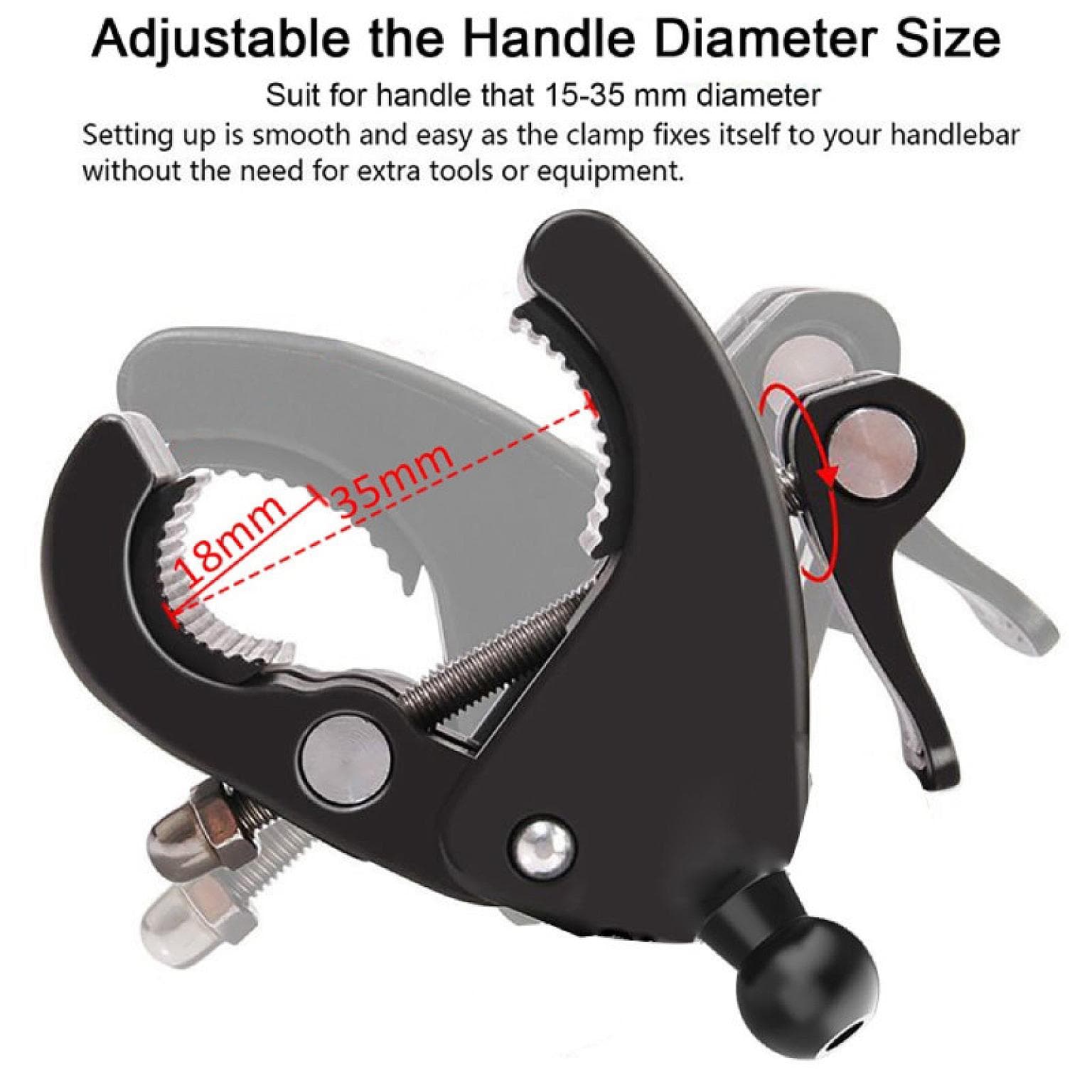 Bike Handle Auto Clip Phone Holder