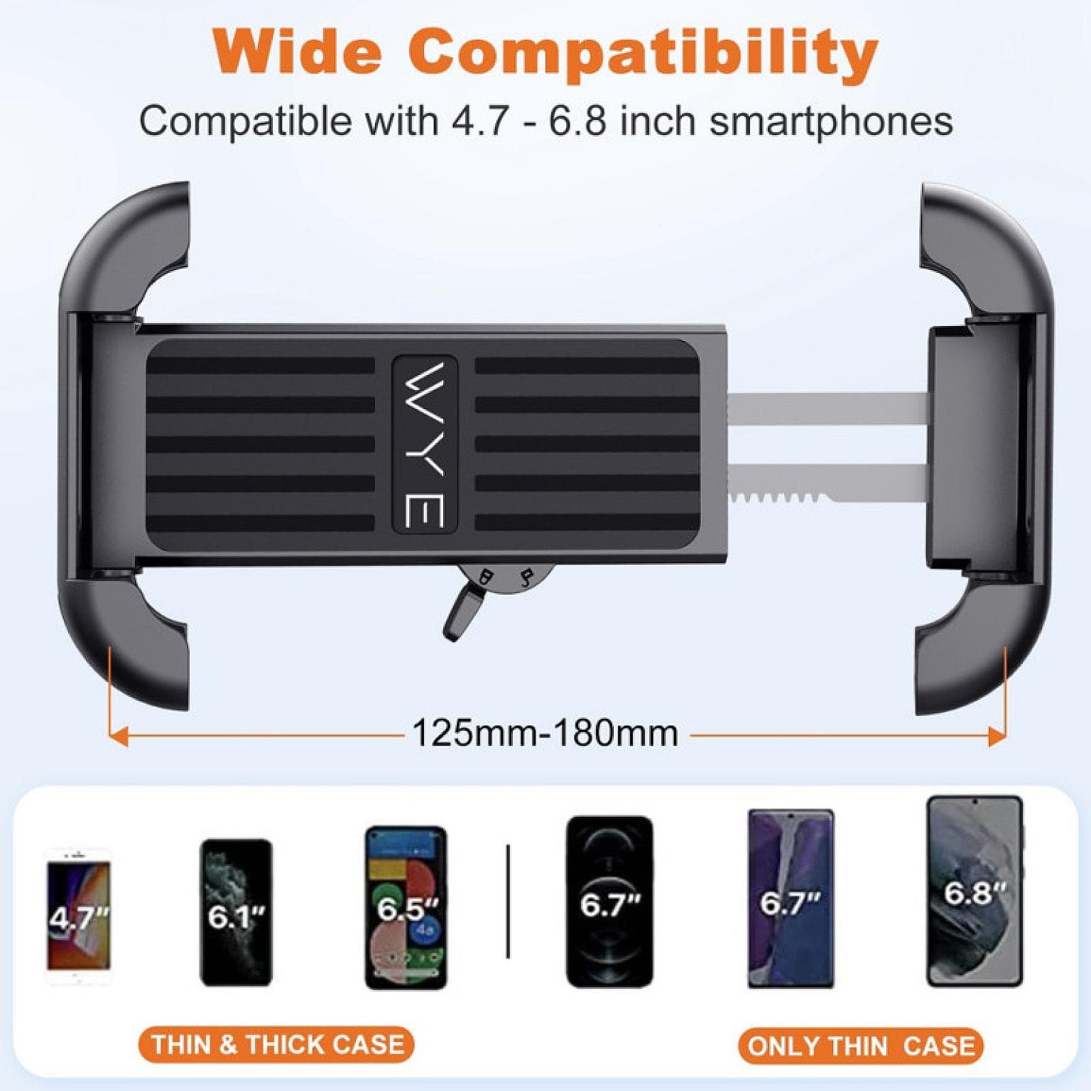 Bike Handle Auto Clip Phone Holder