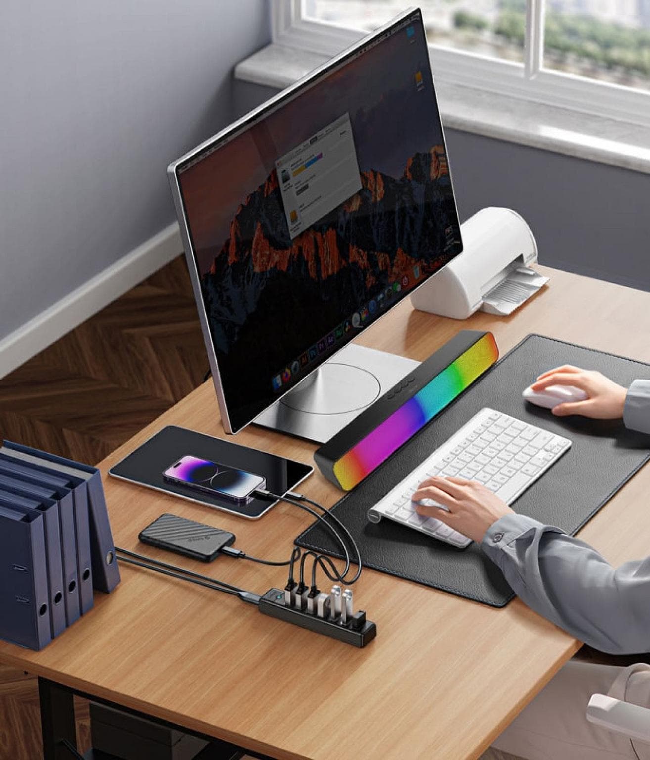 RGB Light Deep Bass Wireless Portable Speaker