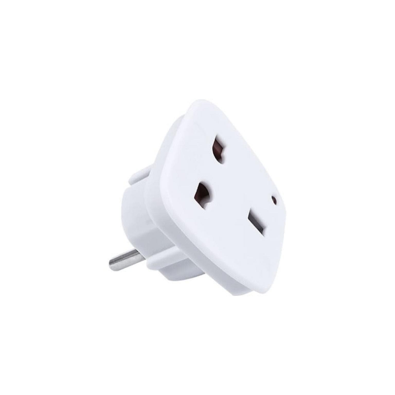UK 3-PIN to Europe 2-PIN Travel Adaptor