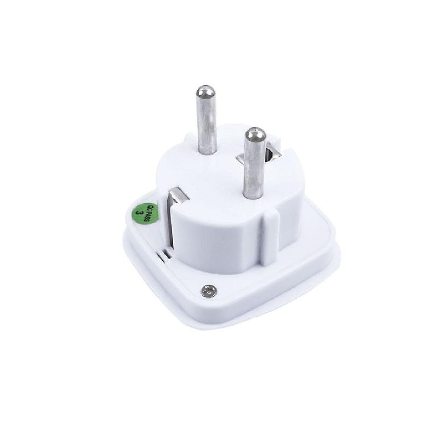 UK 3-PIN to Europe 2-PIN Travel Adaptor