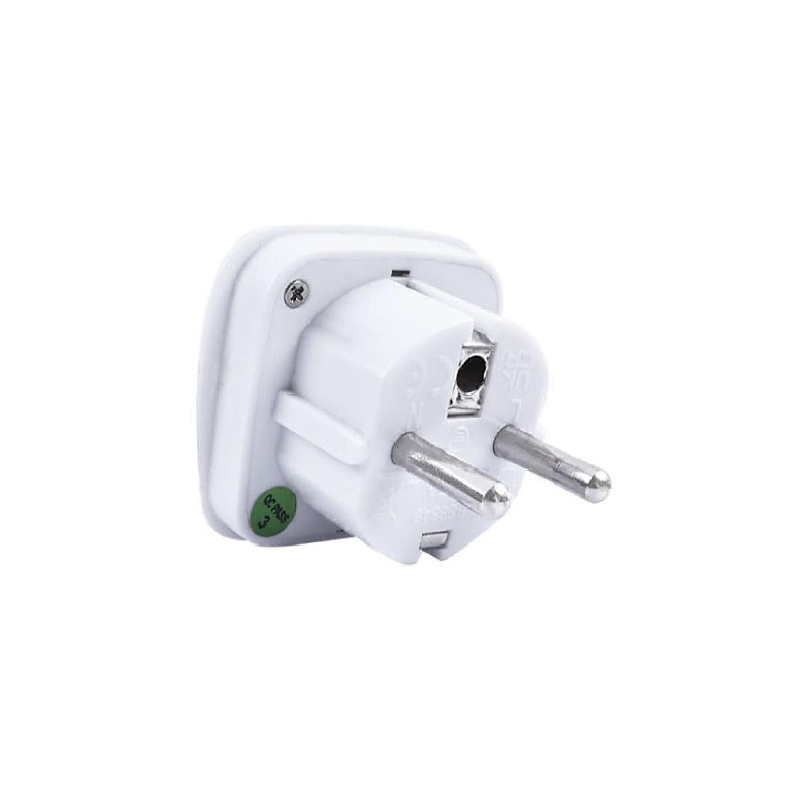 UK 3-PIN to Europe 2-PIN Travel Adaptor
