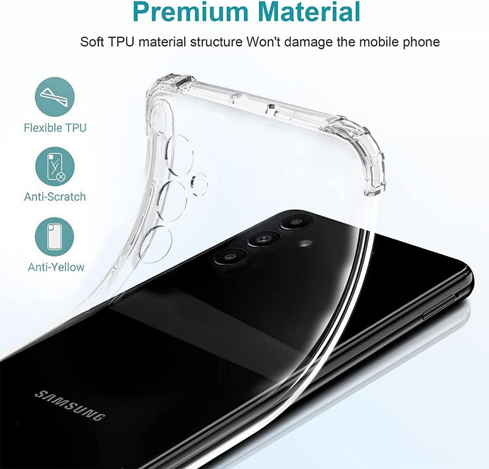 Galaxy A04S Clear Anti Drop Case