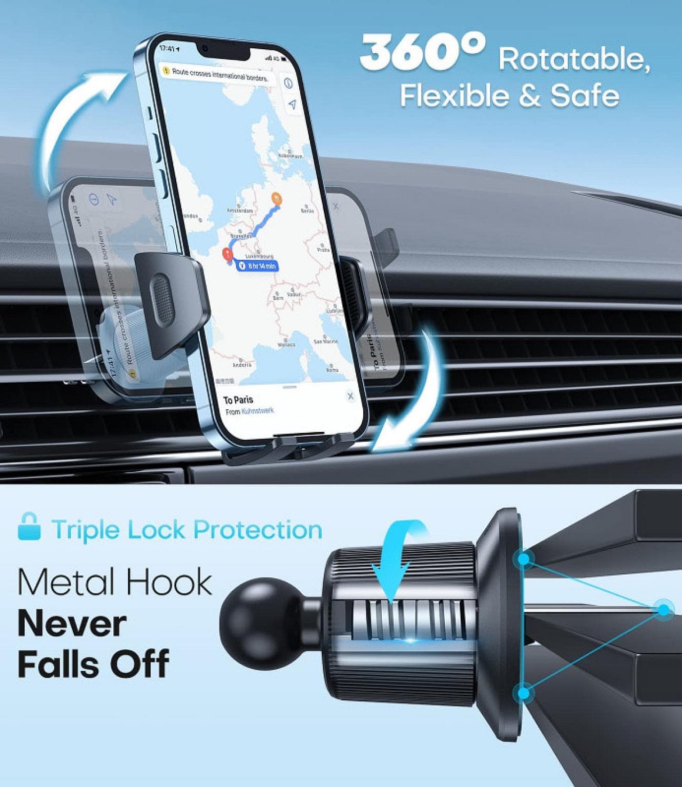 In Car Airvent Phone Holder H117