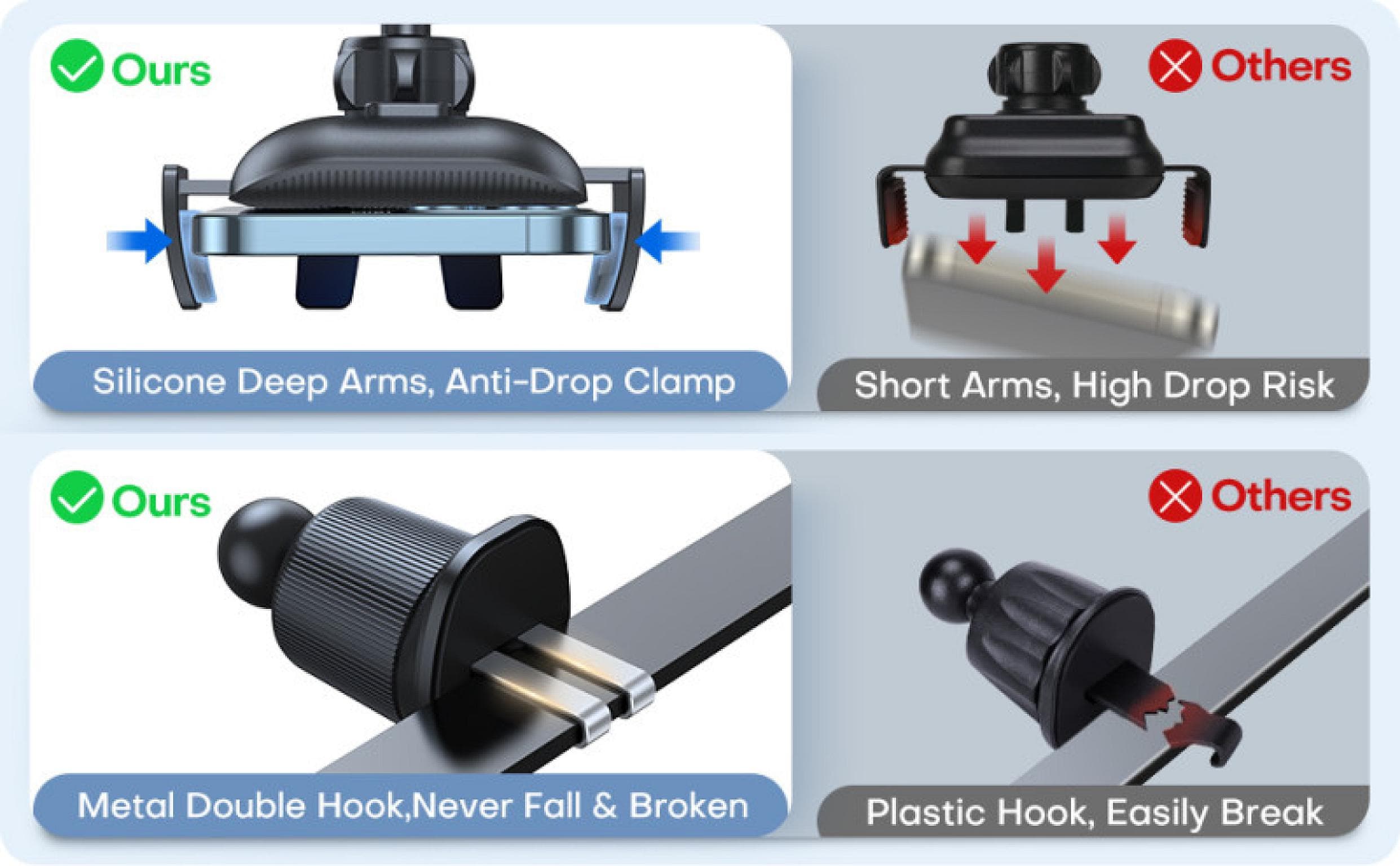 In Car Airvent Phone Holder H117