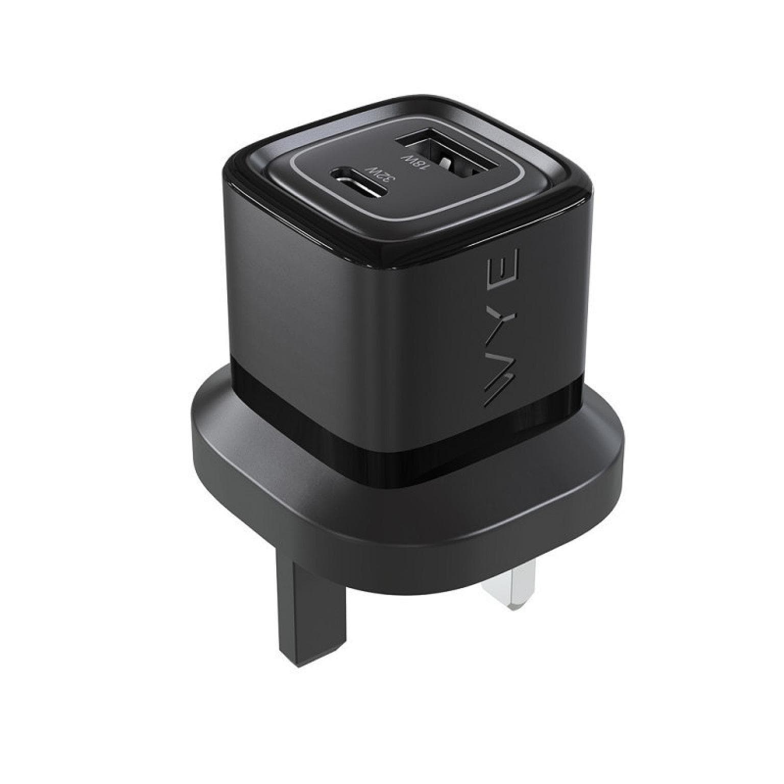 32W Dual Port USB-C & USB-A Power Adapter (GaN III)