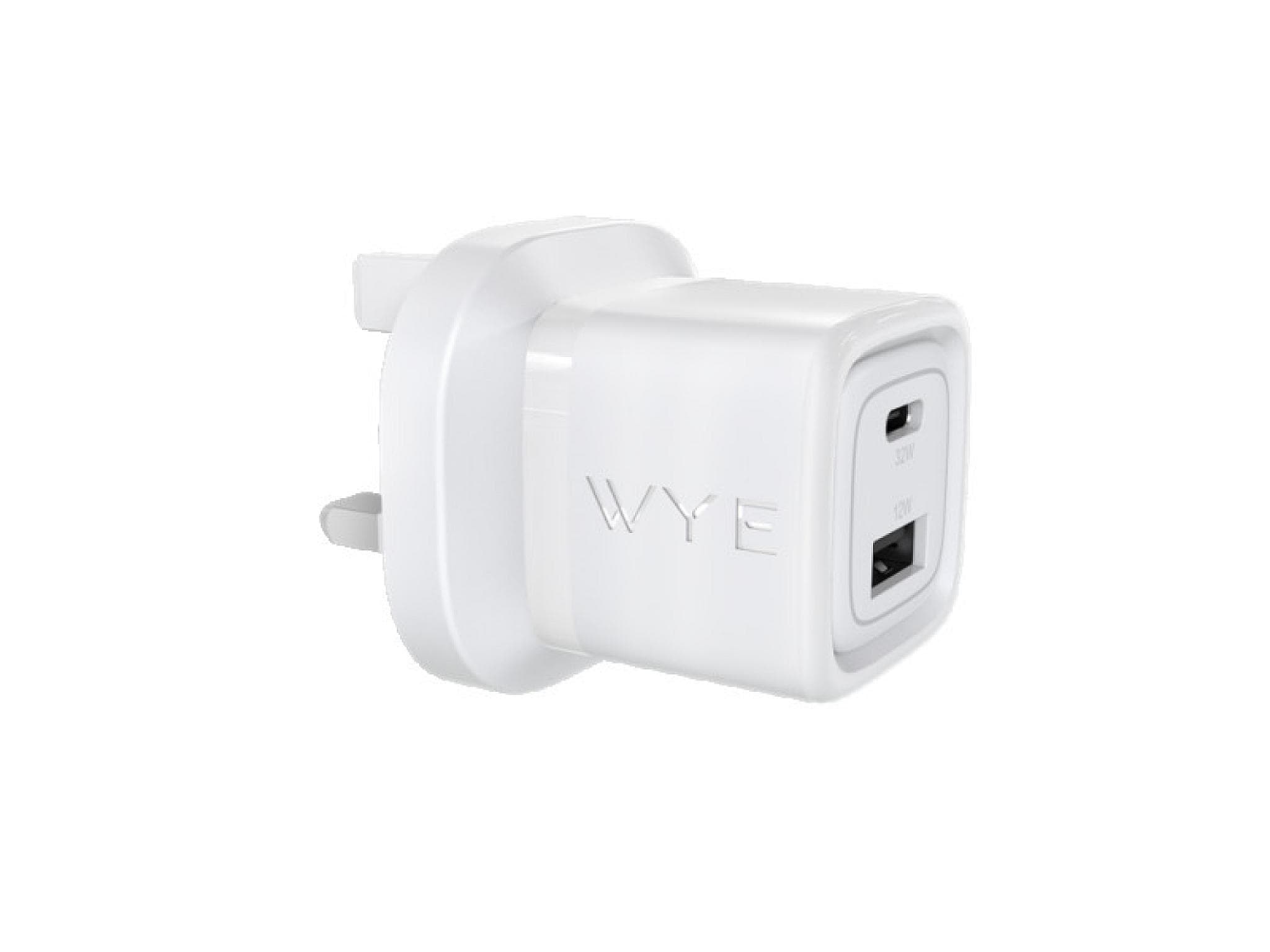 32W Dual Port USB-C & USB-A Charging Kit With USB-C to 8-Pin Cable (Gan III)