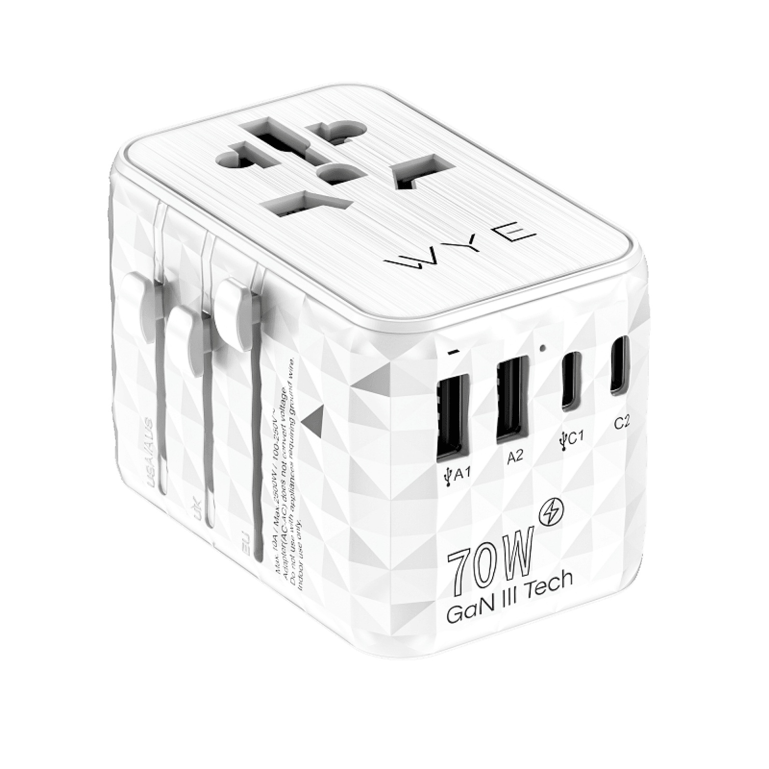 70W Any port Universal Travel Adapter