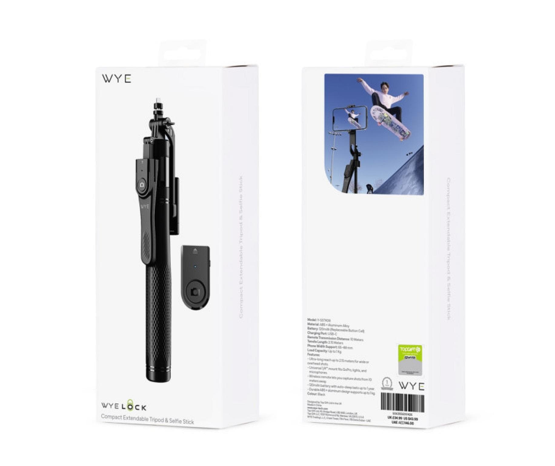 Compact Extendable Tripod & Selfie Stick