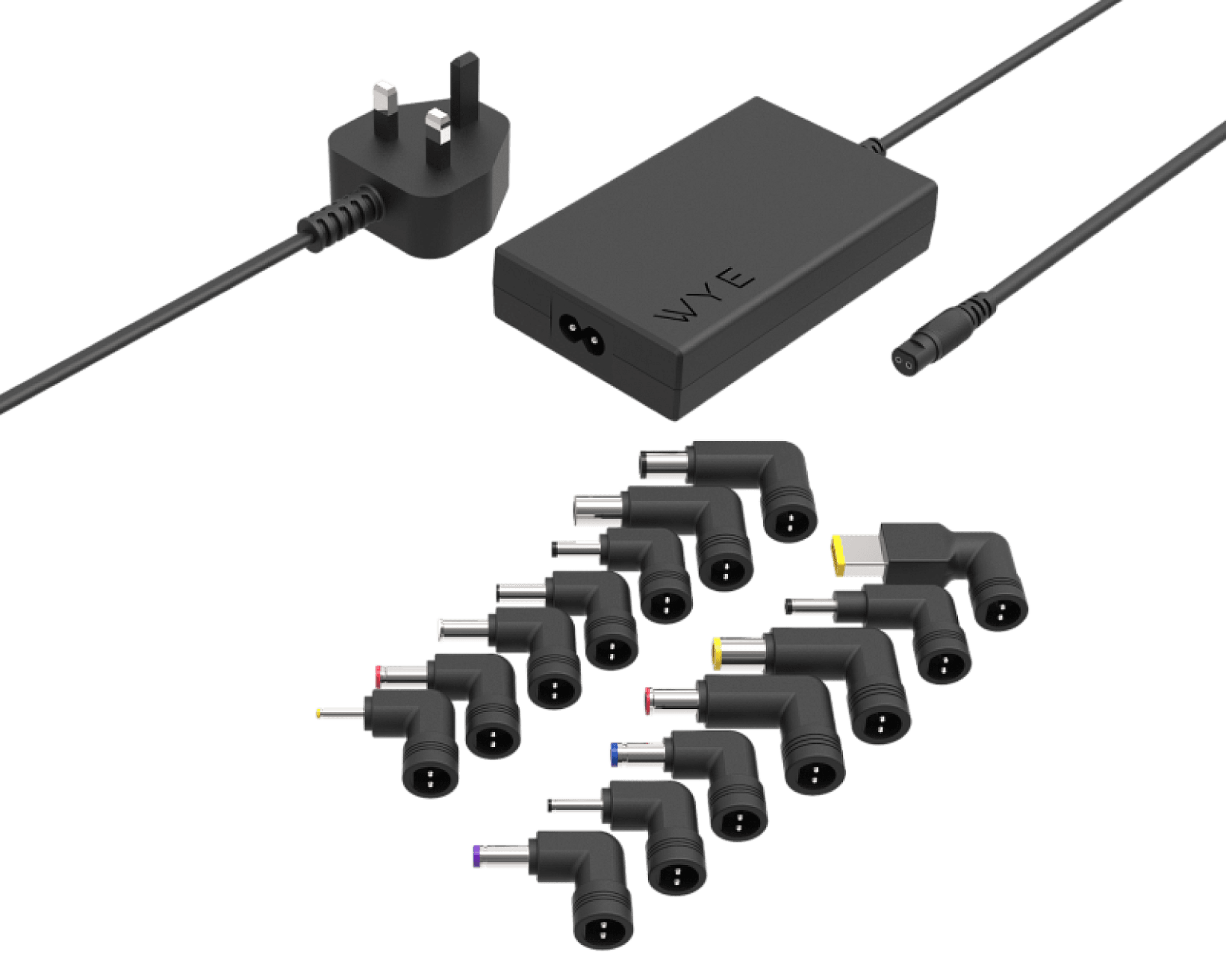 GaN 90W Universal Laptop Charger with 14 Tips