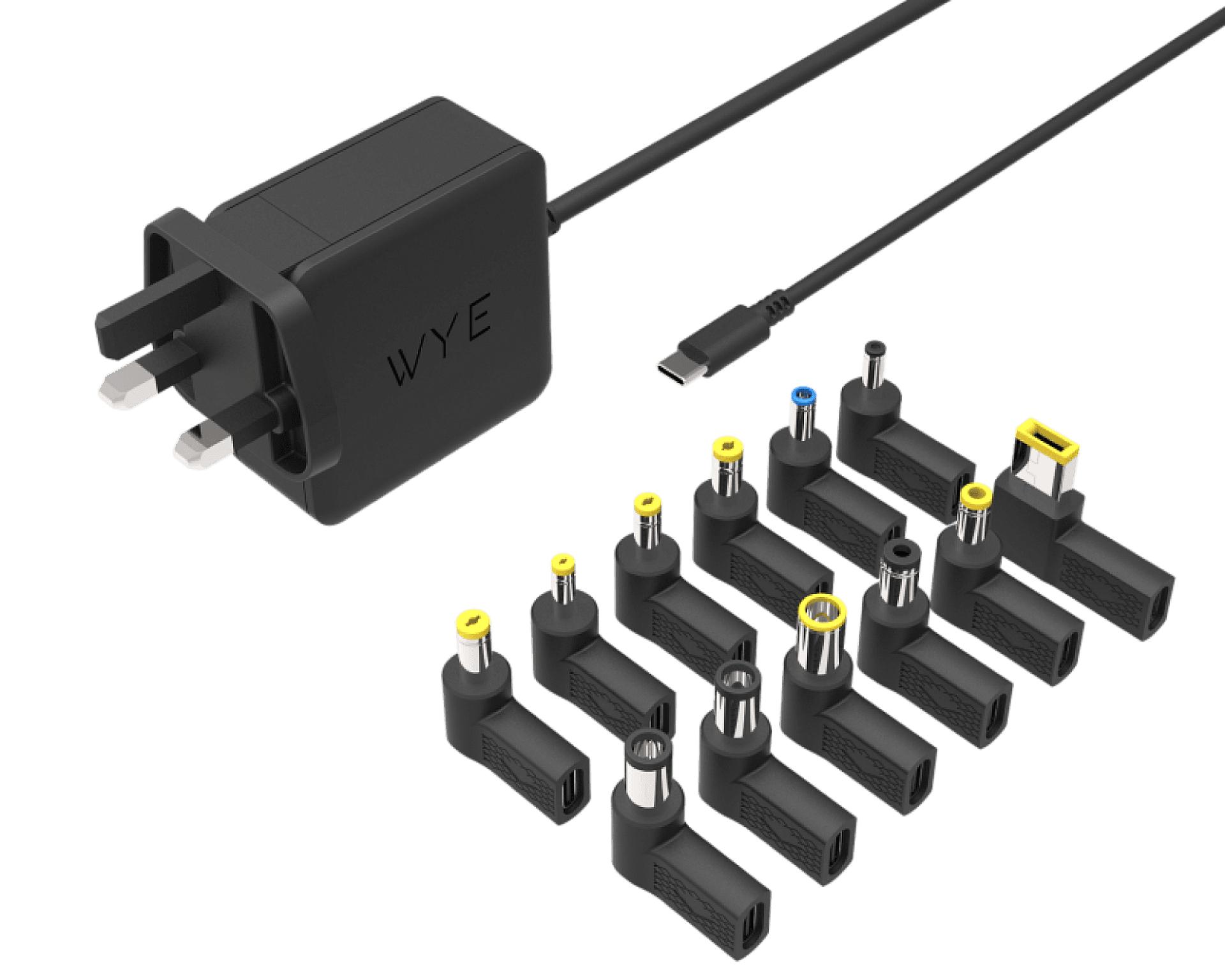 GaN 65W Universal USB-C Laptop Charger with 12 Different Tips