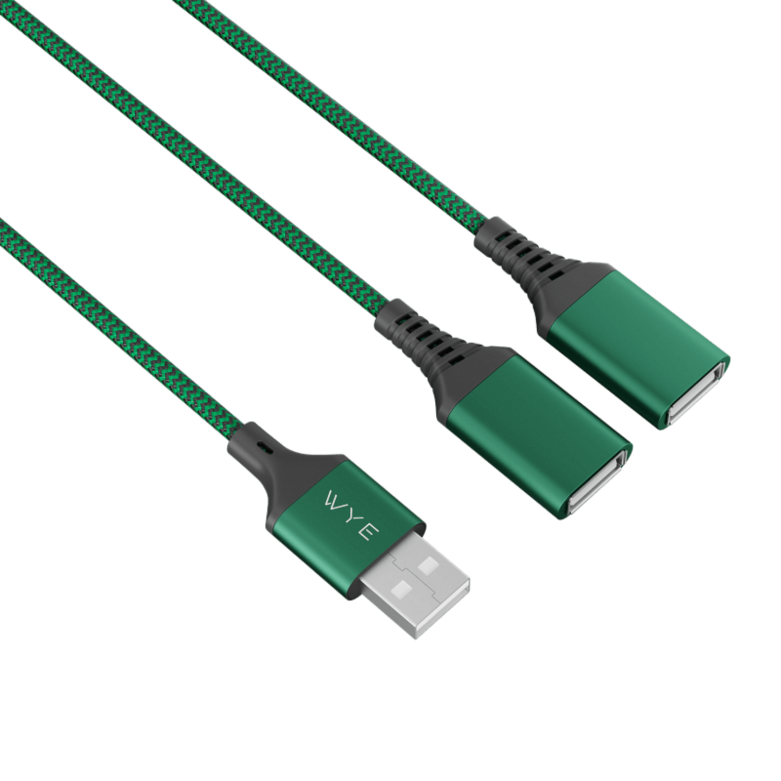USB-A Male to 2 USB-A Female splitter cable 0.3m