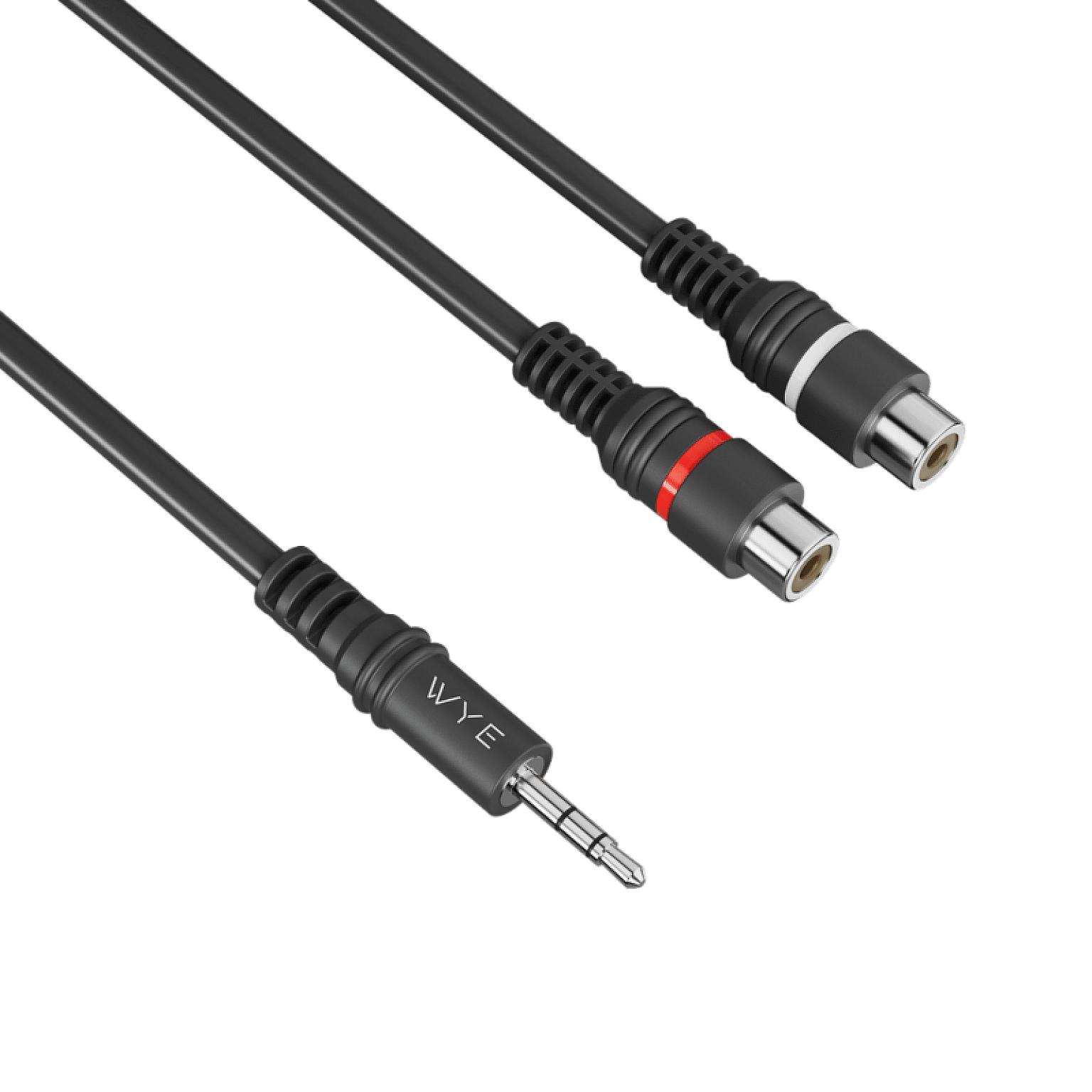 3.5mm Male to 2 RCA Female Audio Splitter Cable 0.1m