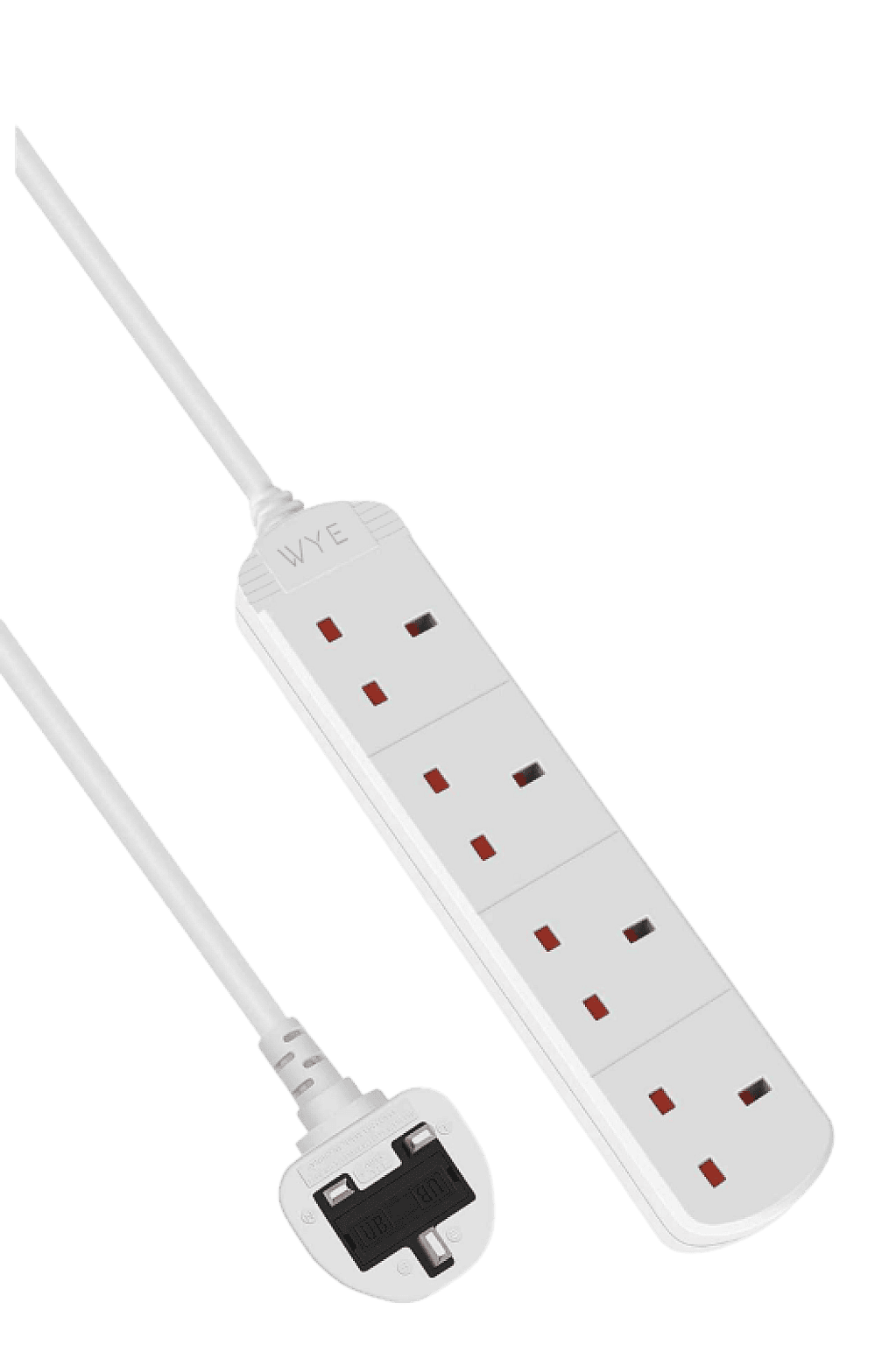 4-Way Extension Lead with 3m Power Cable