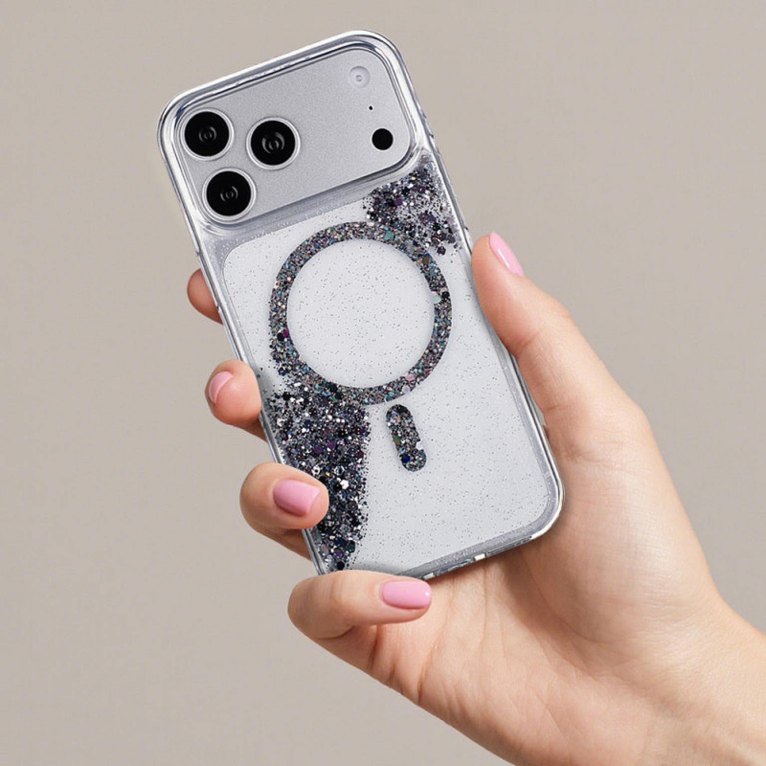iPhone 17 Pro Max Sparkle Magnetic Ring FC26 Case