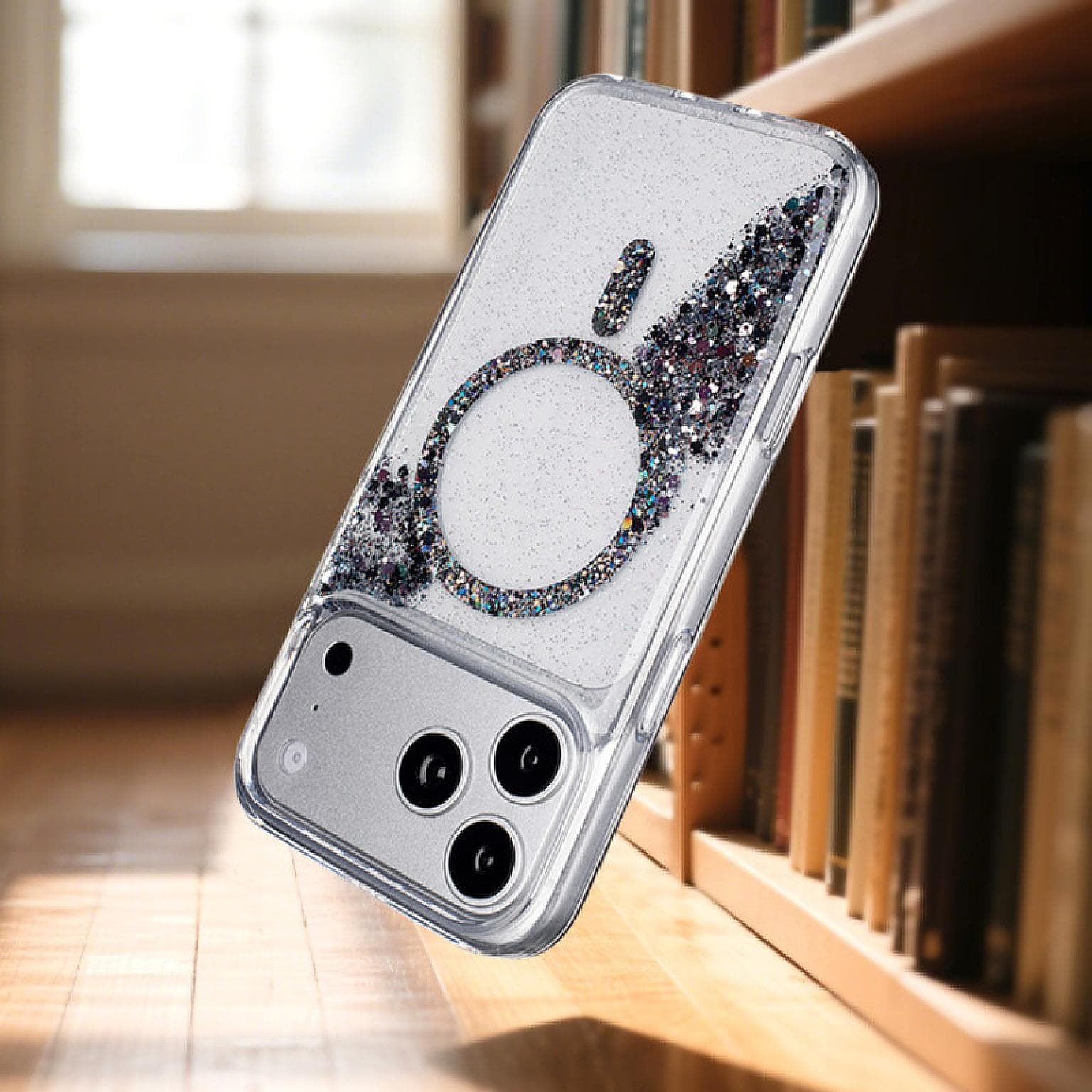iPhone 17 Pro Max Sparkle Magnetic Ring FC26 Case