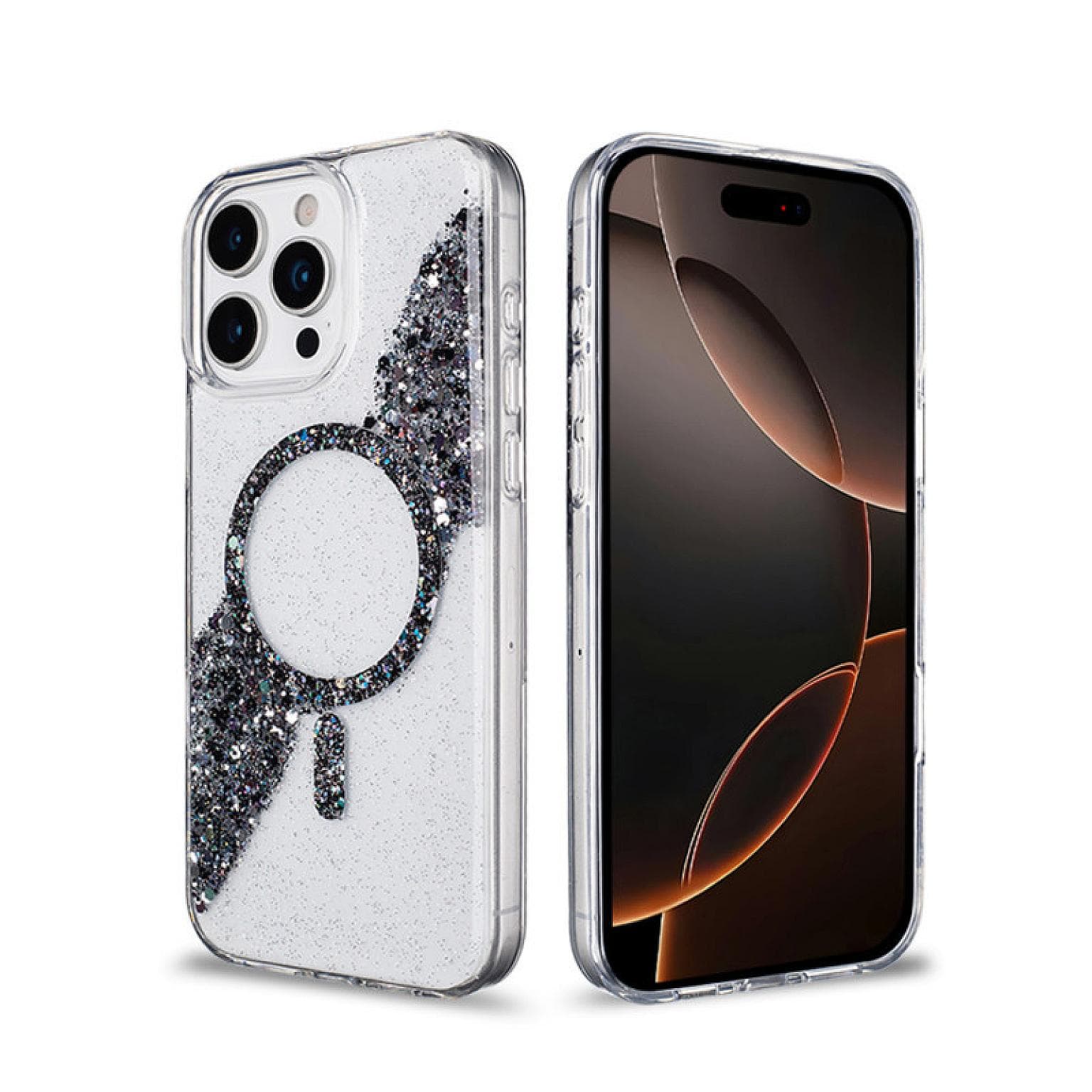 iPhone 16 Pro Max Sparkle Magnetic Ring FC26 Case