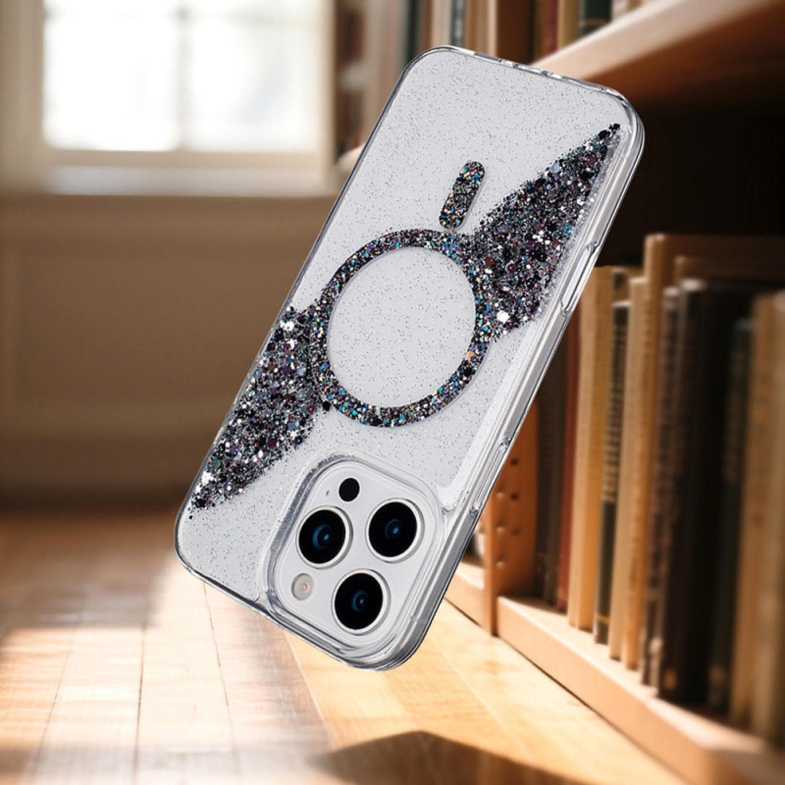 iPhone 16 Pro Max Sparkle Magnetic Ring FC26 Case