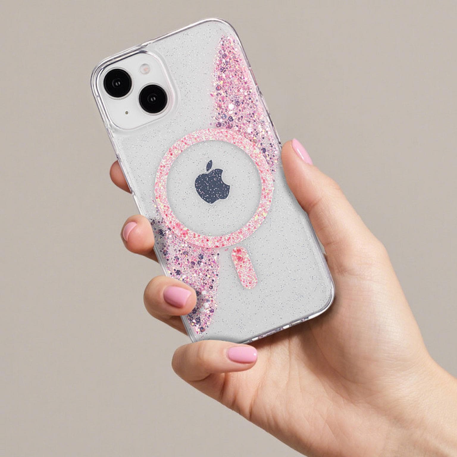 iPhone 13/14 Sparkle Magnetic Ring FC26 Case