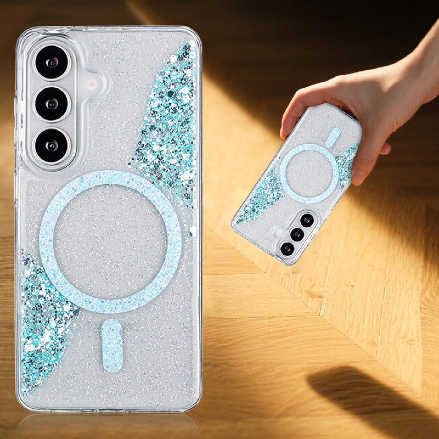 Galaxy S26 Sparkle Magnetic Ring FC26 Case