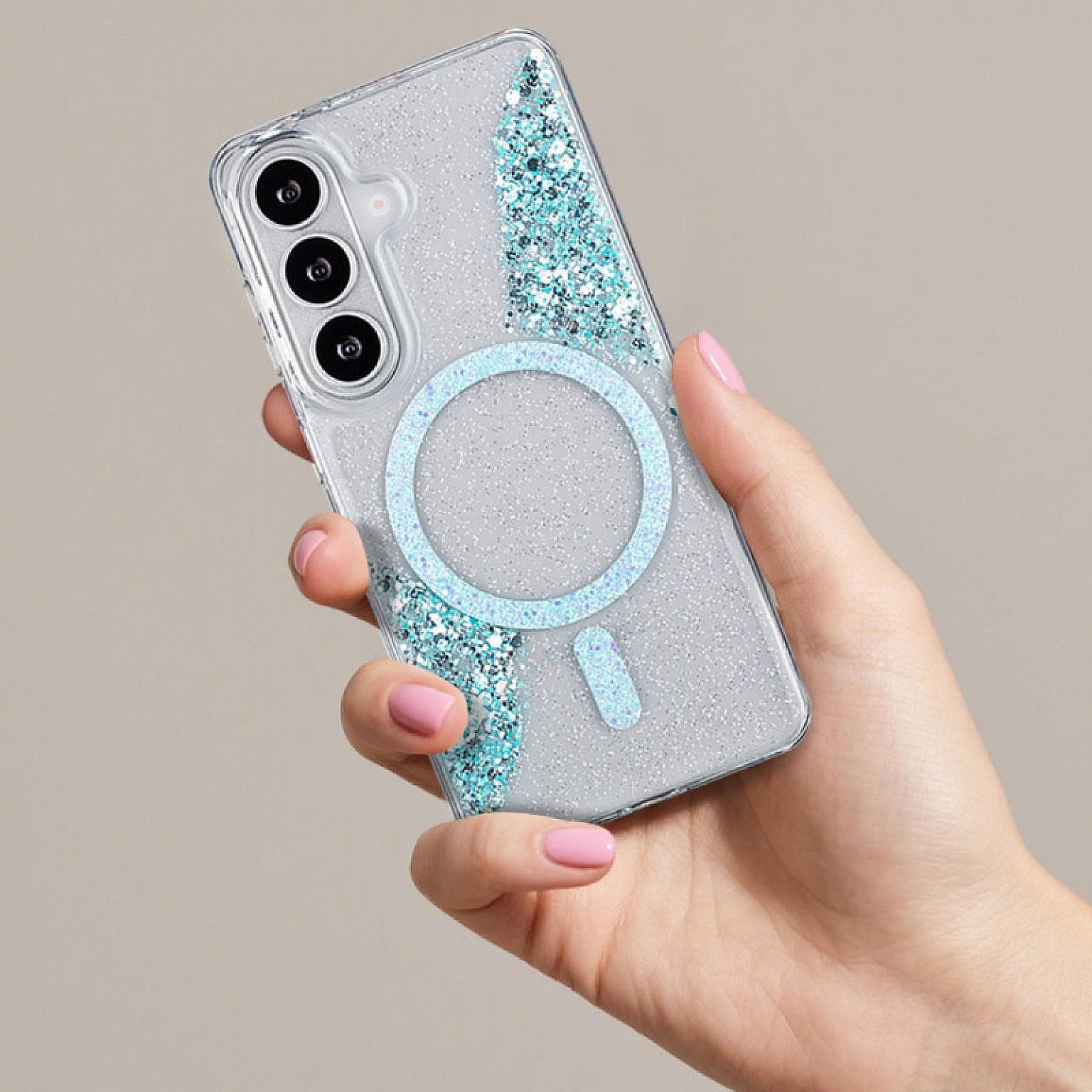 Galaxy S26 Sparkle Magnetic Ring FC26 Case