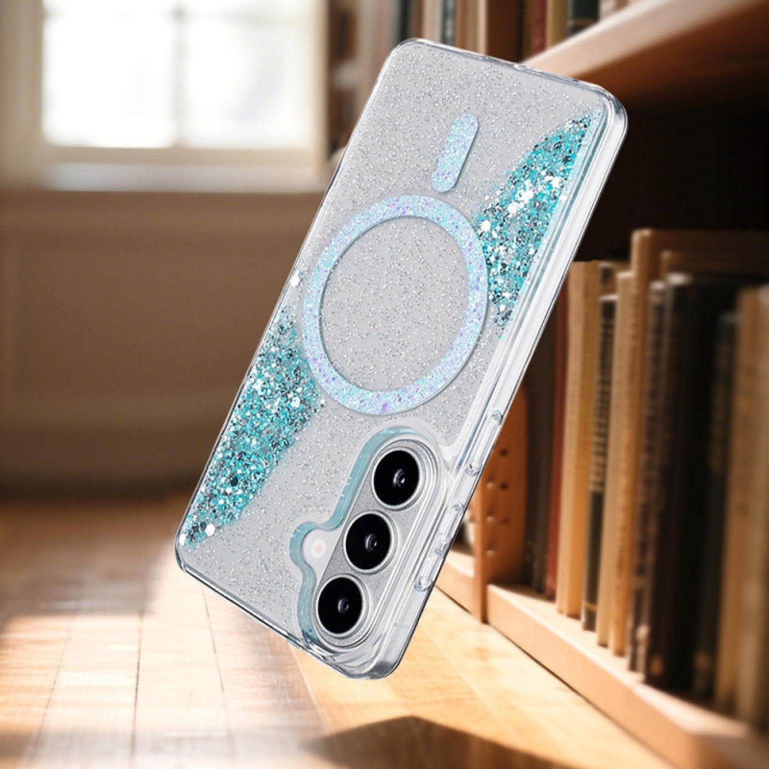 Galaxy S26 Sparkle Magnetic Ring FC26 Case