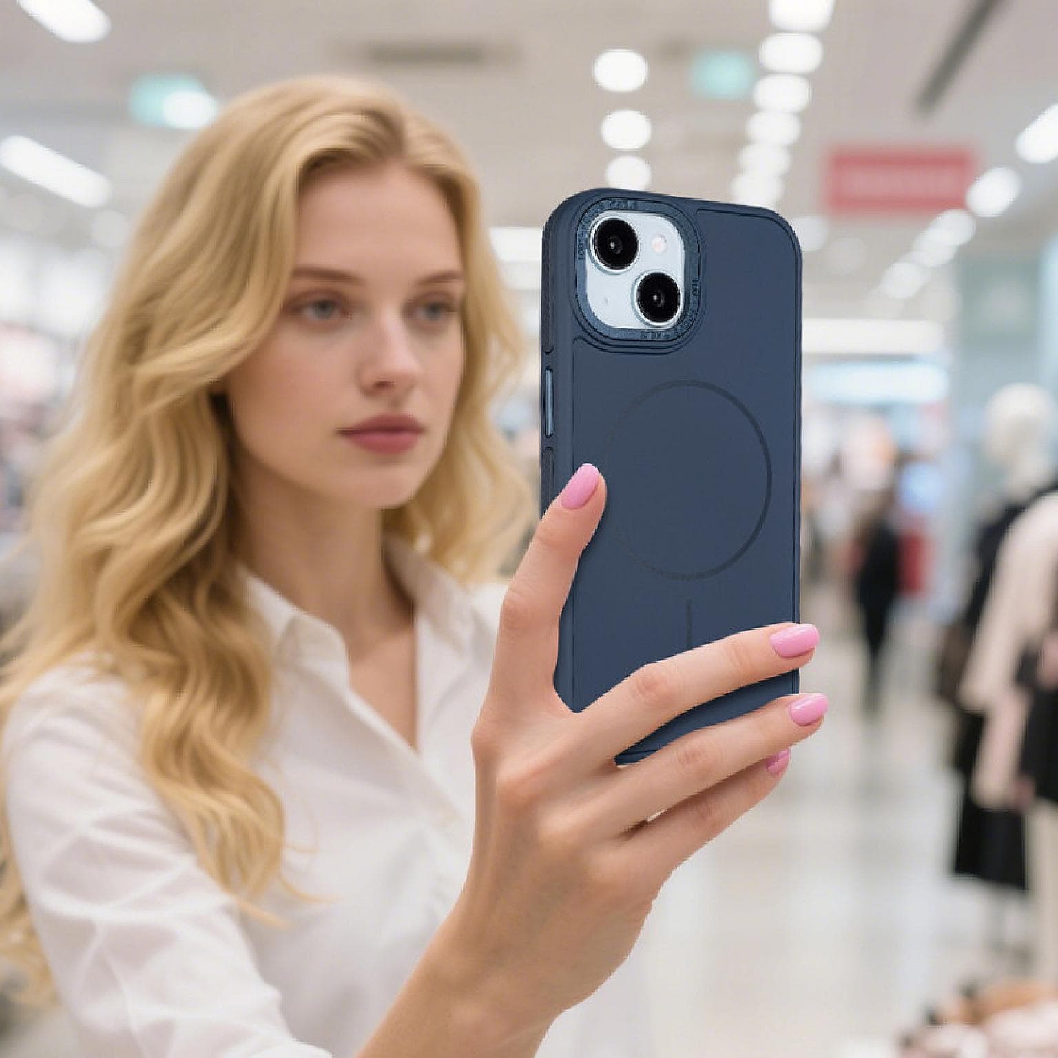 iPhone 15 Soft PC22 SideGrip Mag Case