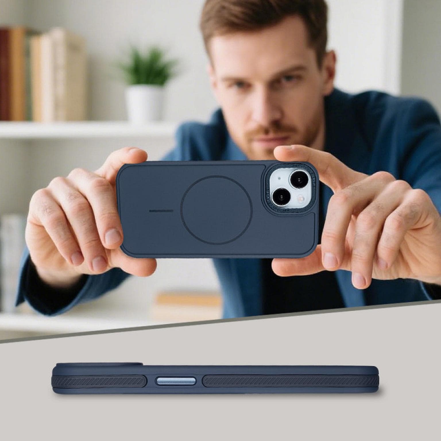 iPhone 15 Soft PC22 SideGrip Mag Case