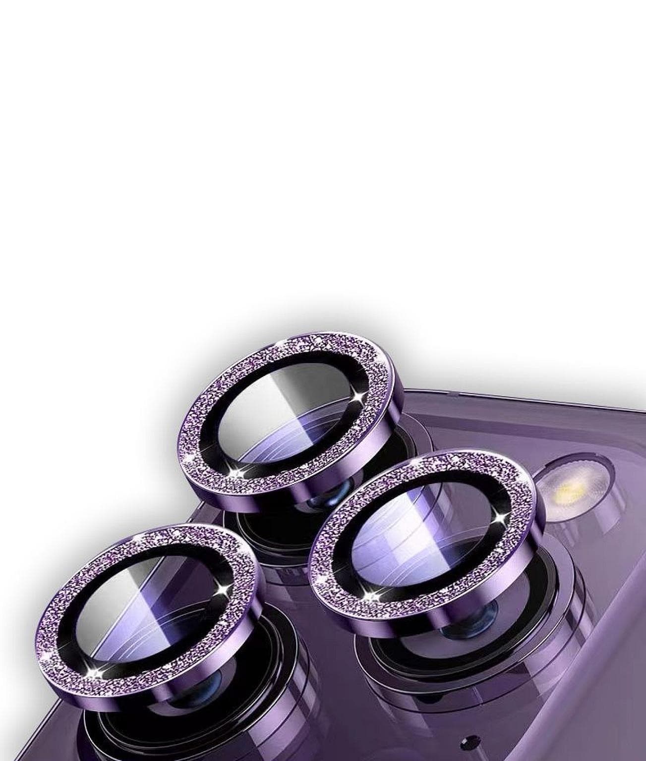 WYESAFE iPhone 15 Plus 3D Camera Lens Protector With Diamond