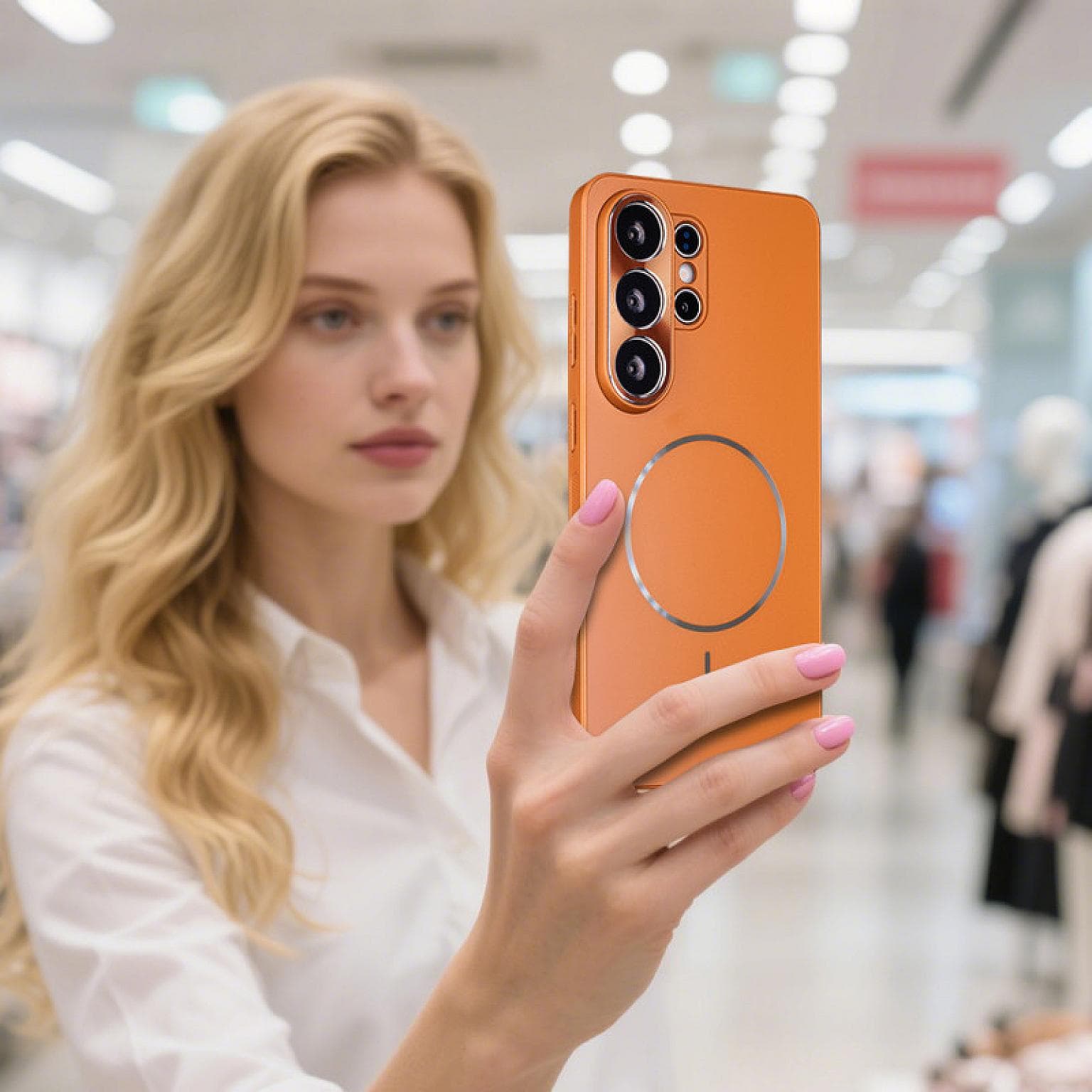 Galaxy S25 Ultra Premium Magnetic Ring PC54 Case