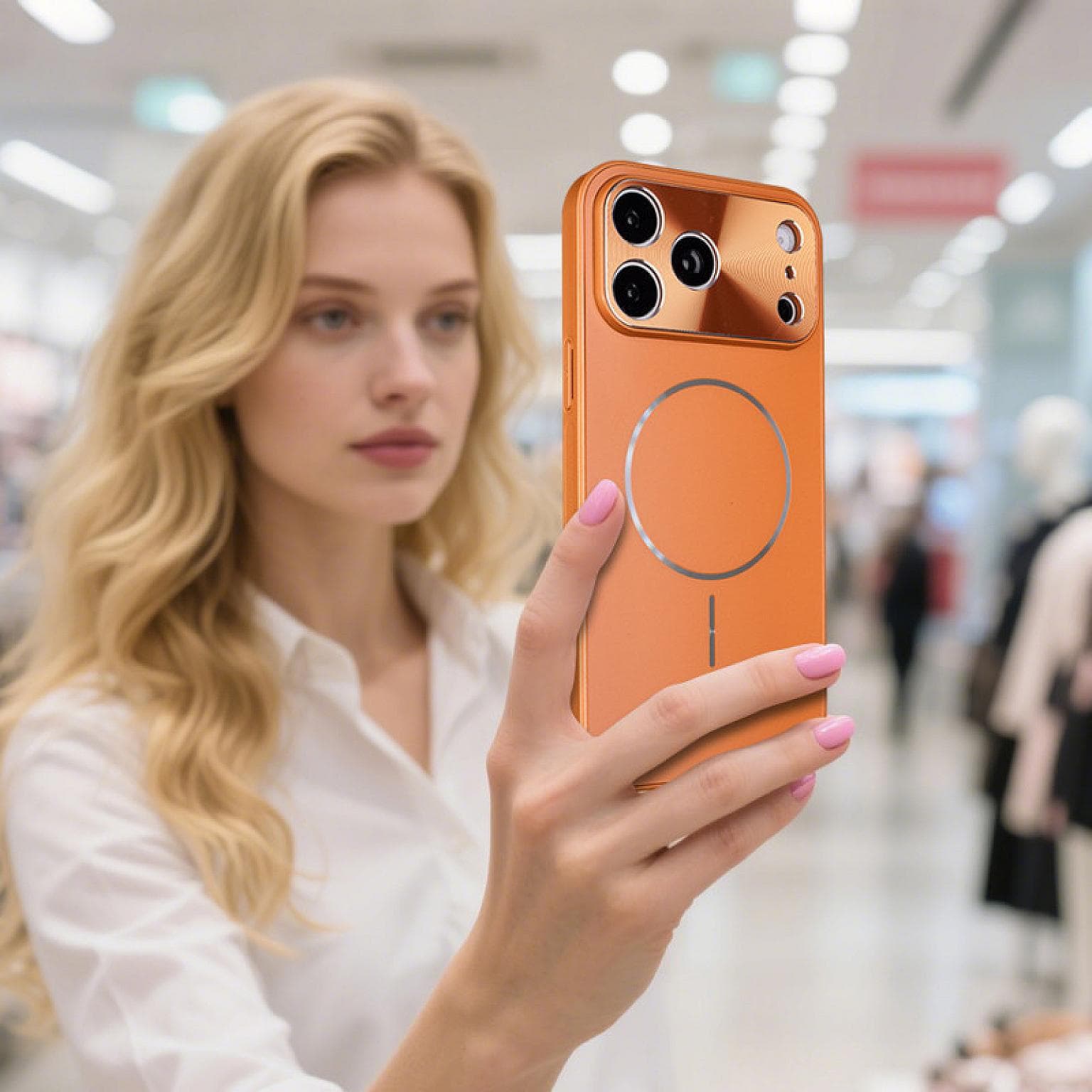 iPhone 17 Pro Max Premium Magnetic Ring PC54 Case